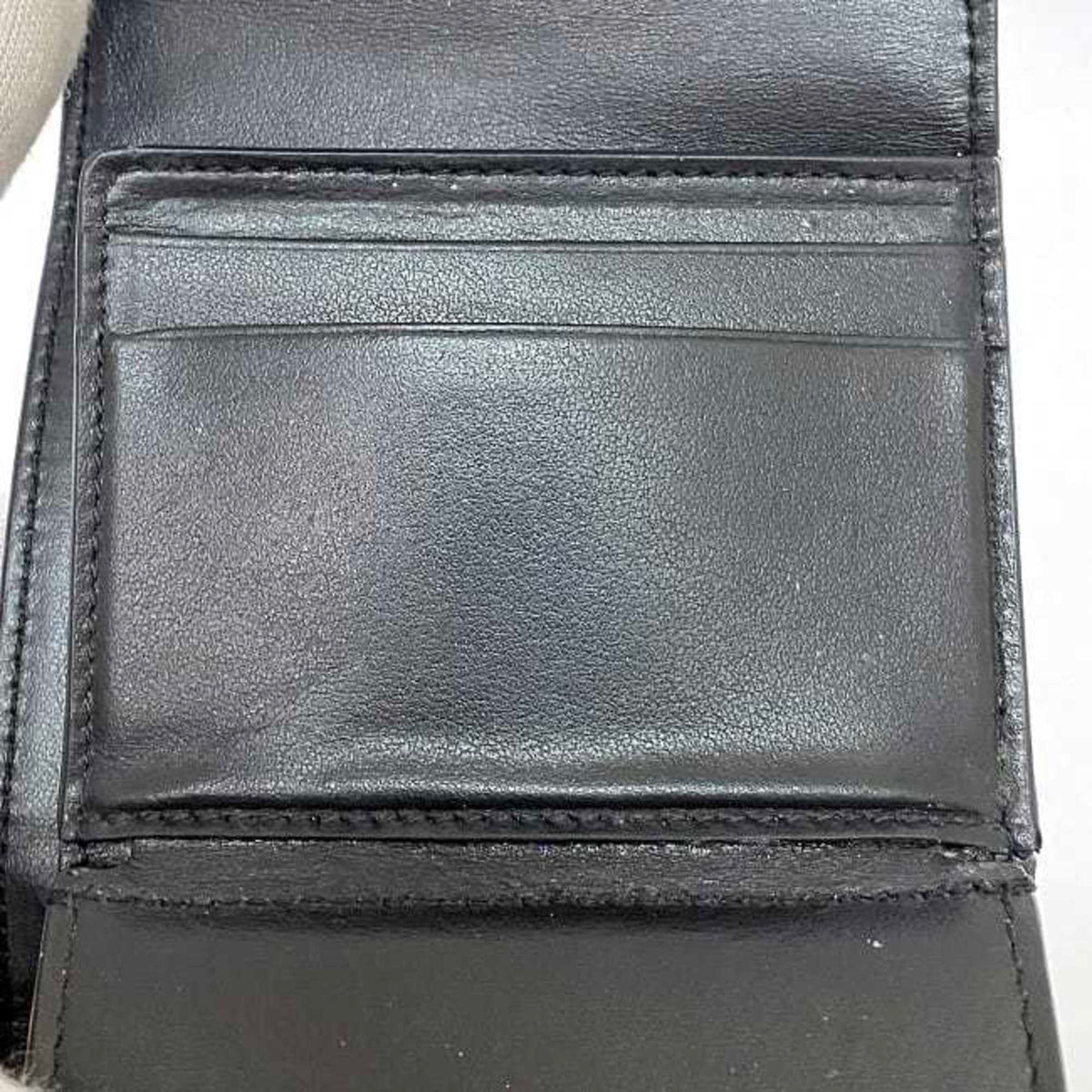 Celine Black Leather Wallet (Tri-Fold) (Pre-Owned)