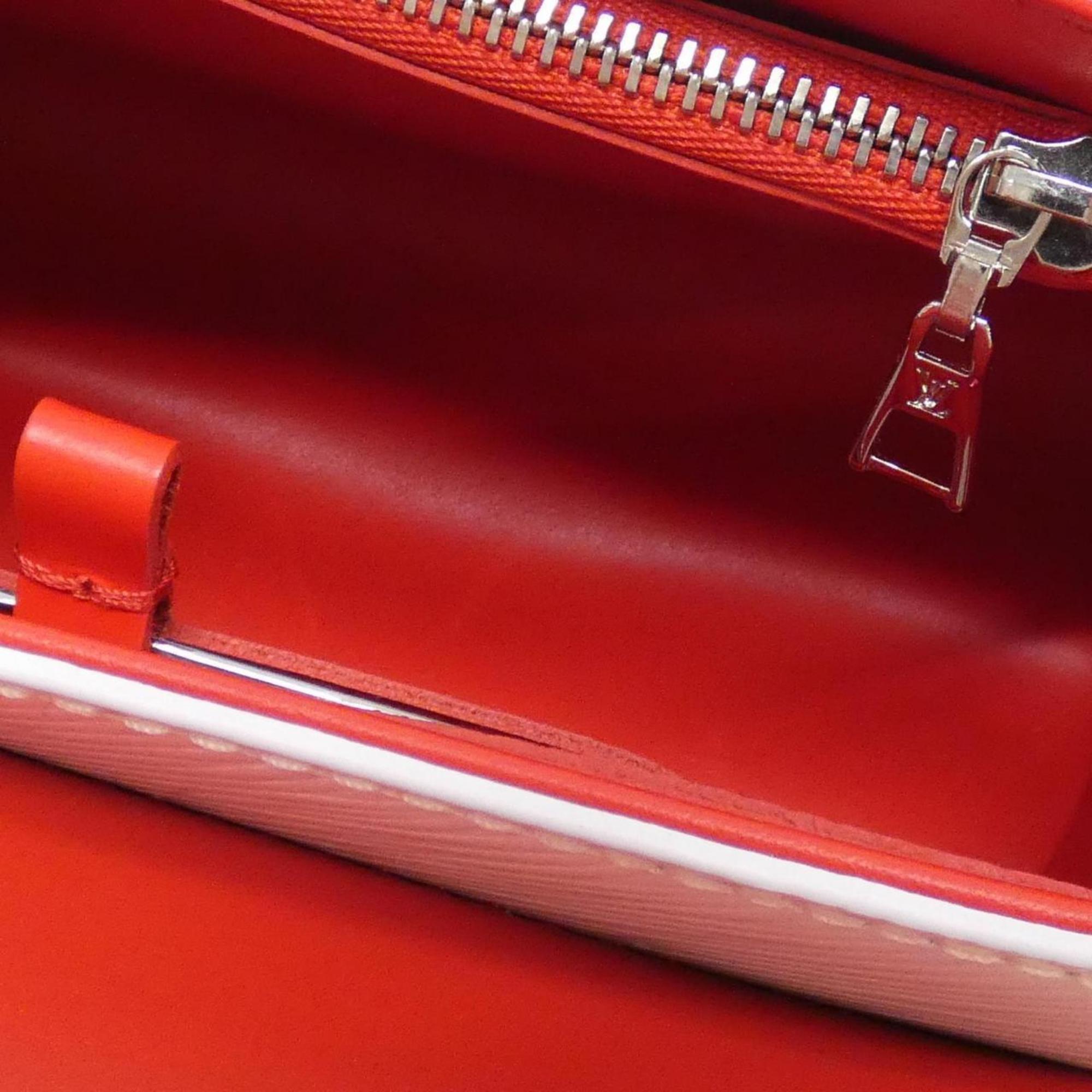 Louis Vuitton Epi Blanc Rouge Leather Shoulder Bag (Pre-Owned)