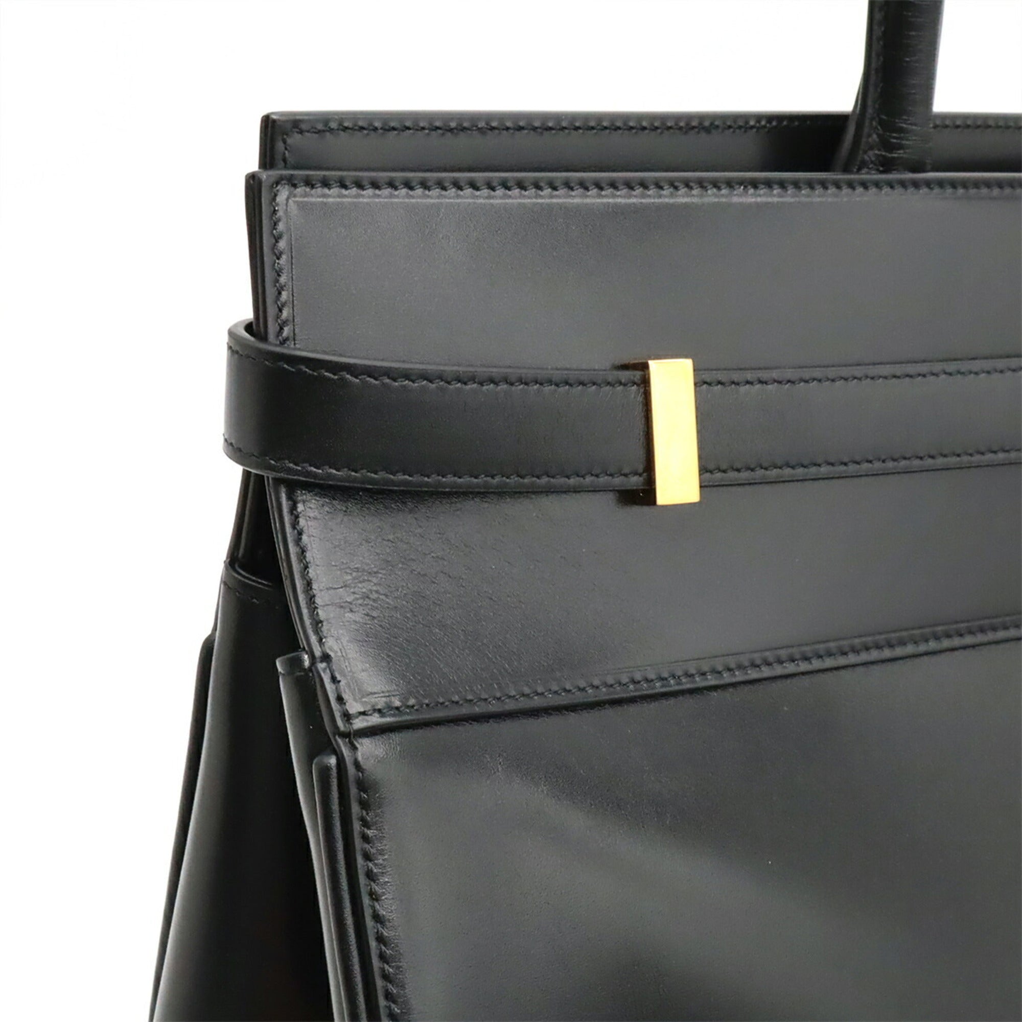 Yves Saint Laurent Black Leather Tote Bag (Pre-Owned)