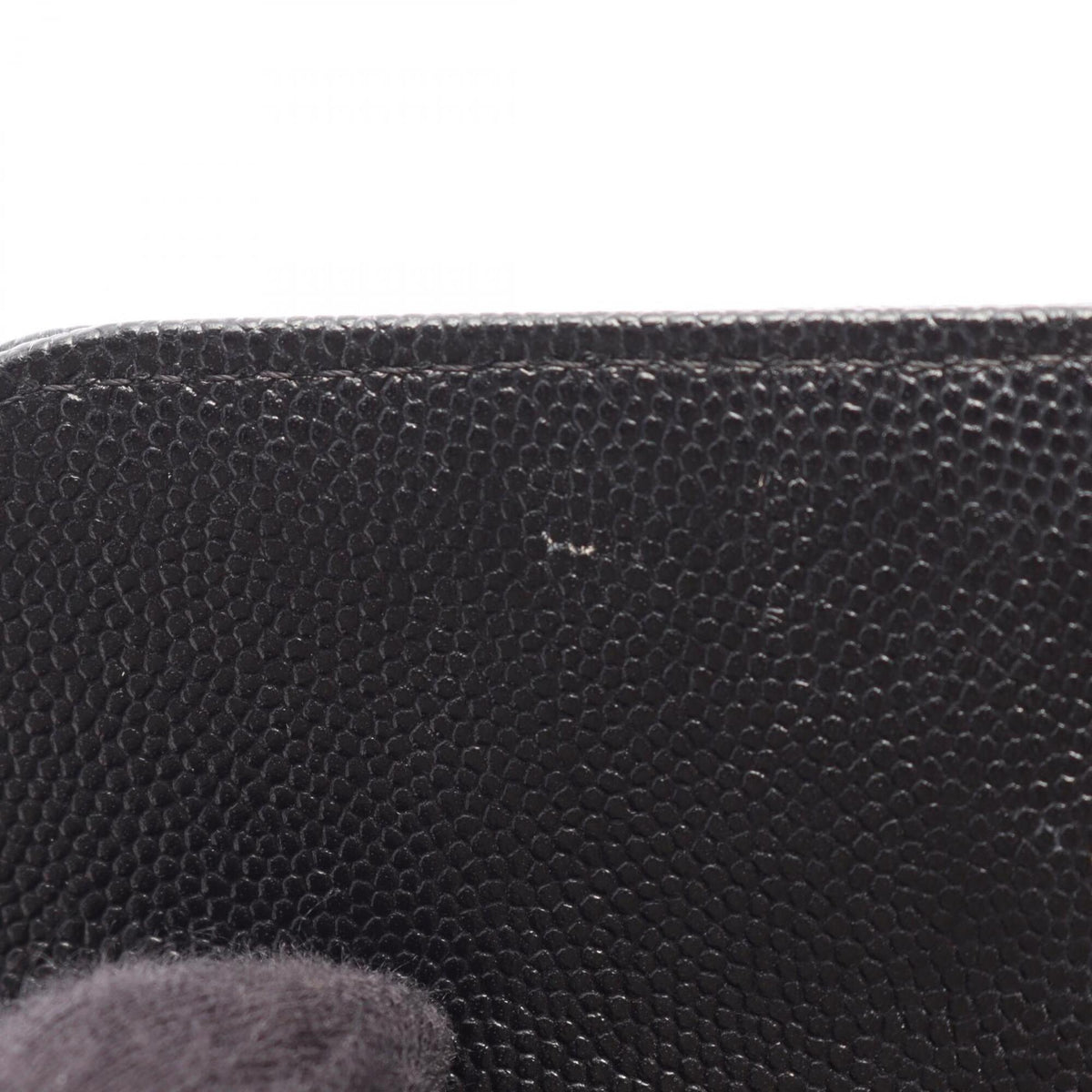 Chanel Black Grained Calfskin Handbag Shoulder Bag (Pre-Owned)