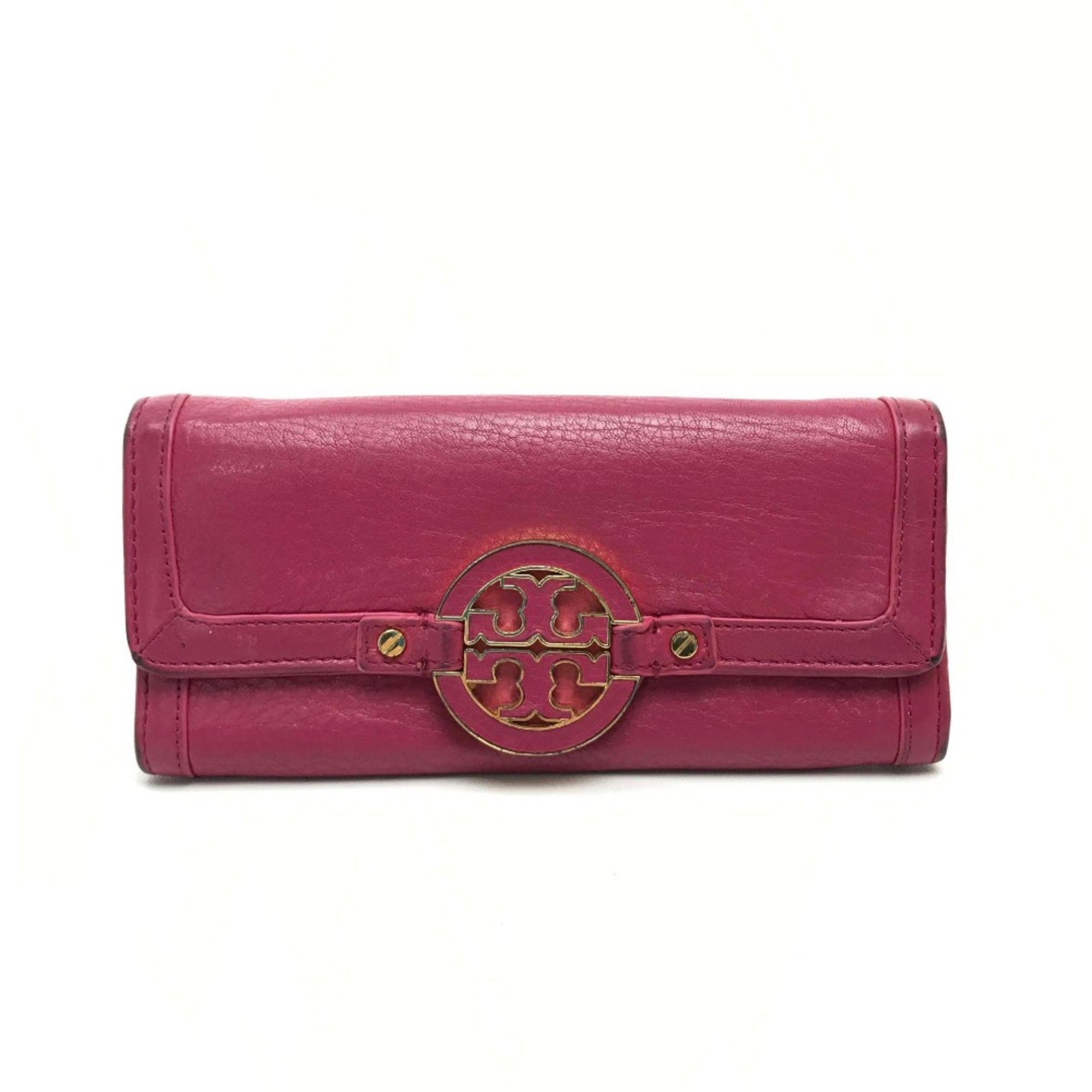 Tory Burch Pink Leather Wallet (Bi-Fold) (Pre-Owned)