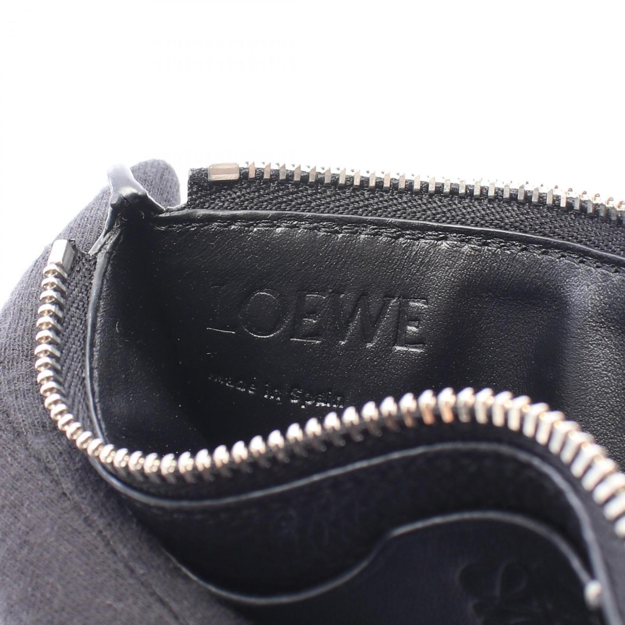 Loewe Black Leather Coin Purse/Coin Case (Pre-Owned)