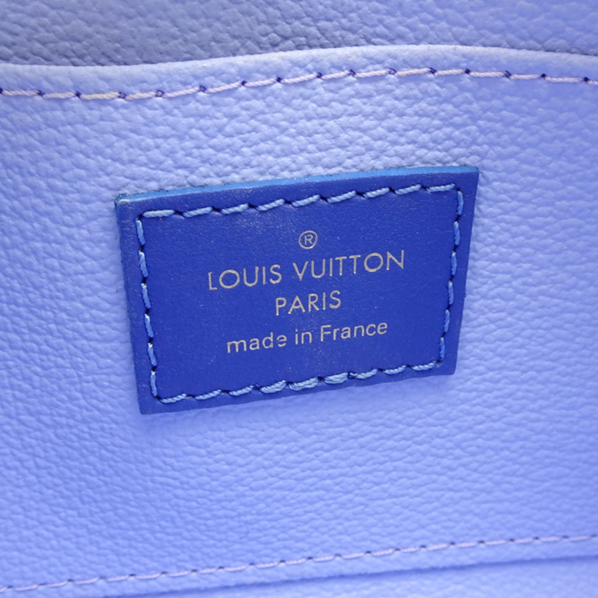 Louis Vuitton Blue White Pochette Pouch (Pre-Owned)