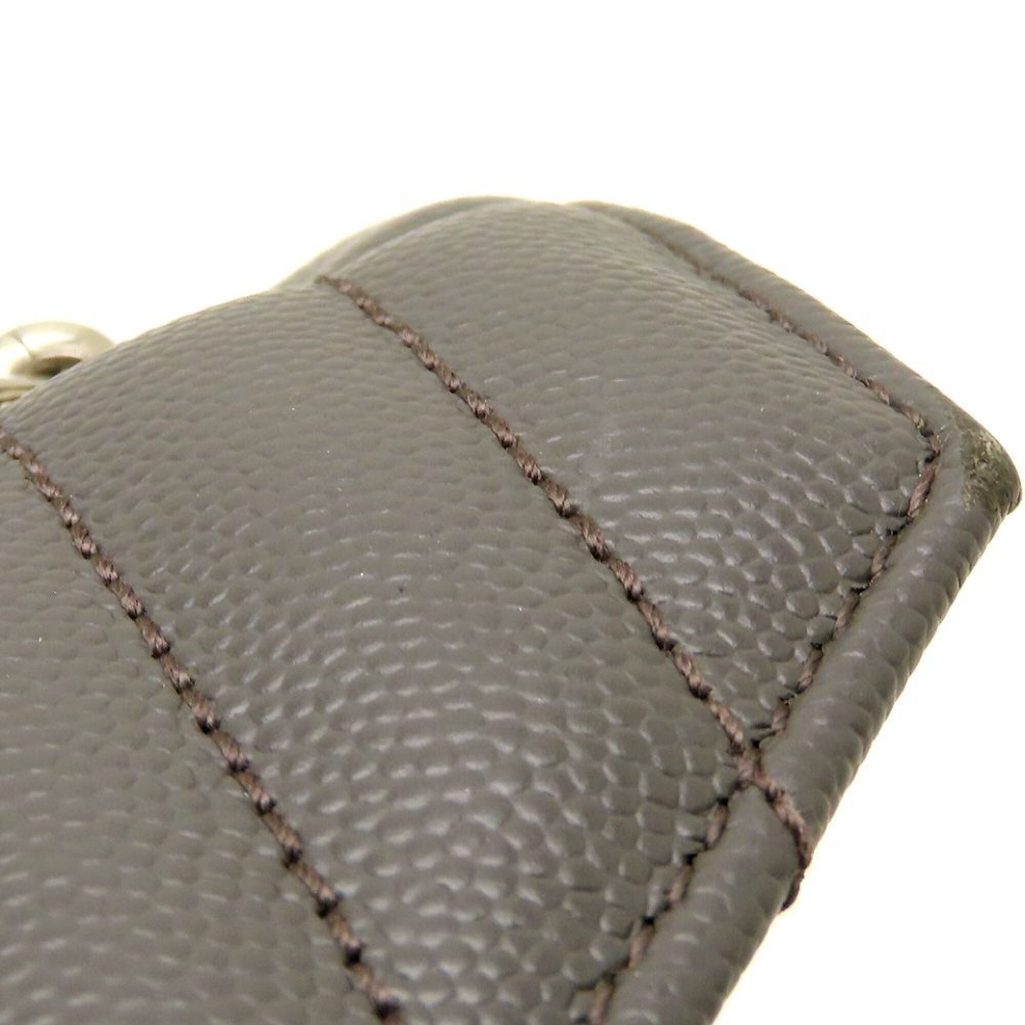 Yves Saint Laurent Gray Leather Shoulder Bag (Pre-Owned)
