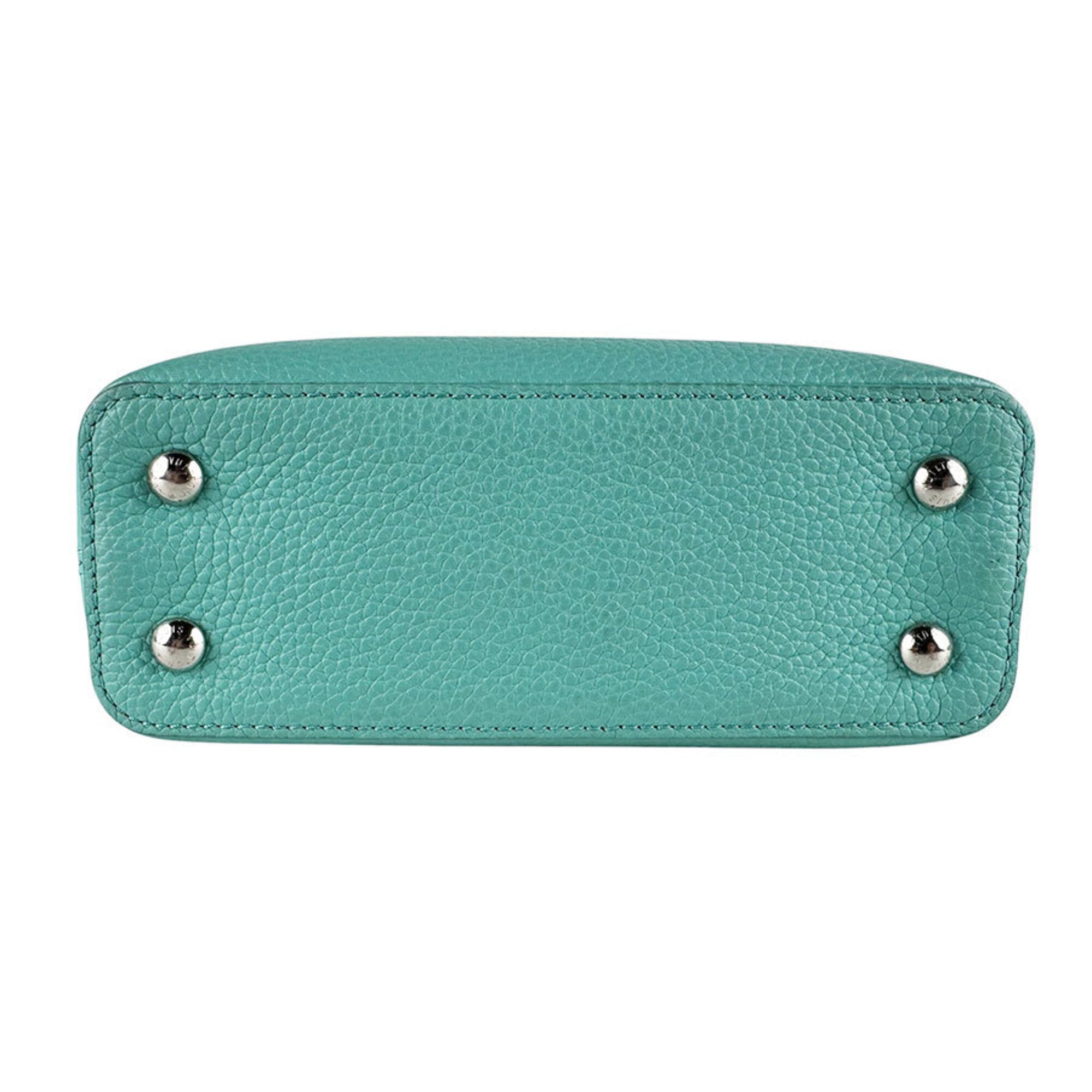 Louis Vuitton Green Leather Handbag Shoulder Bag (Pre-Owned)