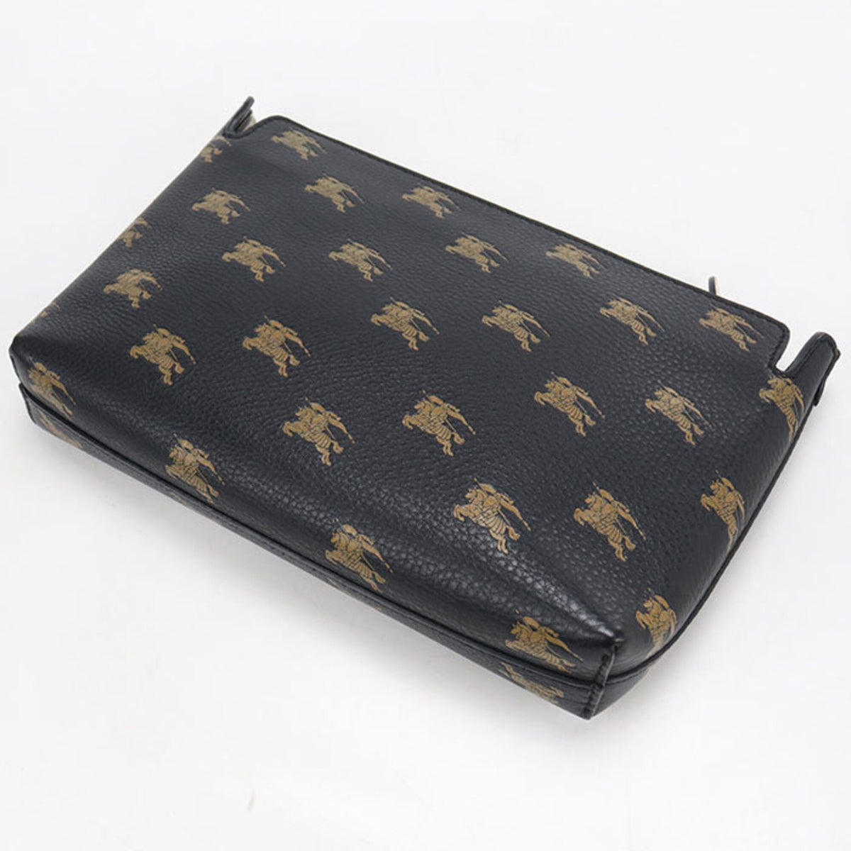 Burberry Black Leather Clutch Bag (Pre-Owned)