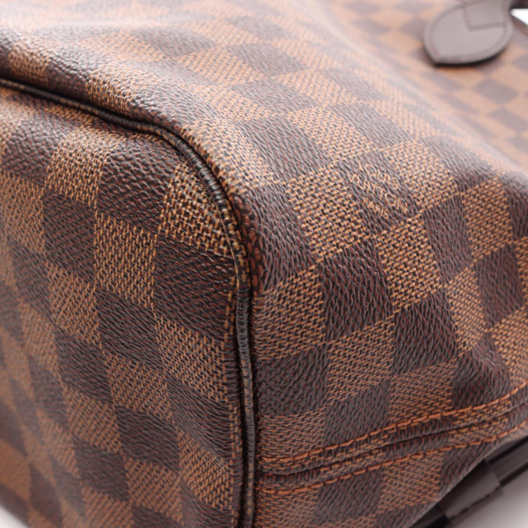 Louis Vuitton Brown Coated Canvas Leather Handbag Tote Bag (Pre-Owned)