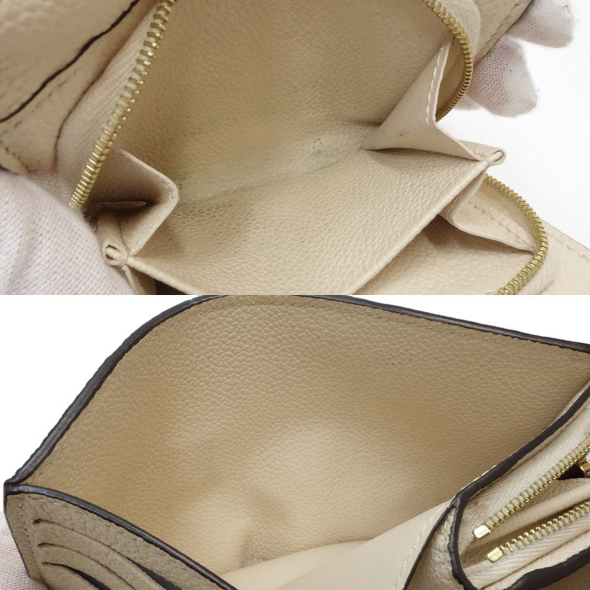 Louis Vuitton Monogram Empreinte Leather Wallet (Tri-Fold) (Pre-Owned)