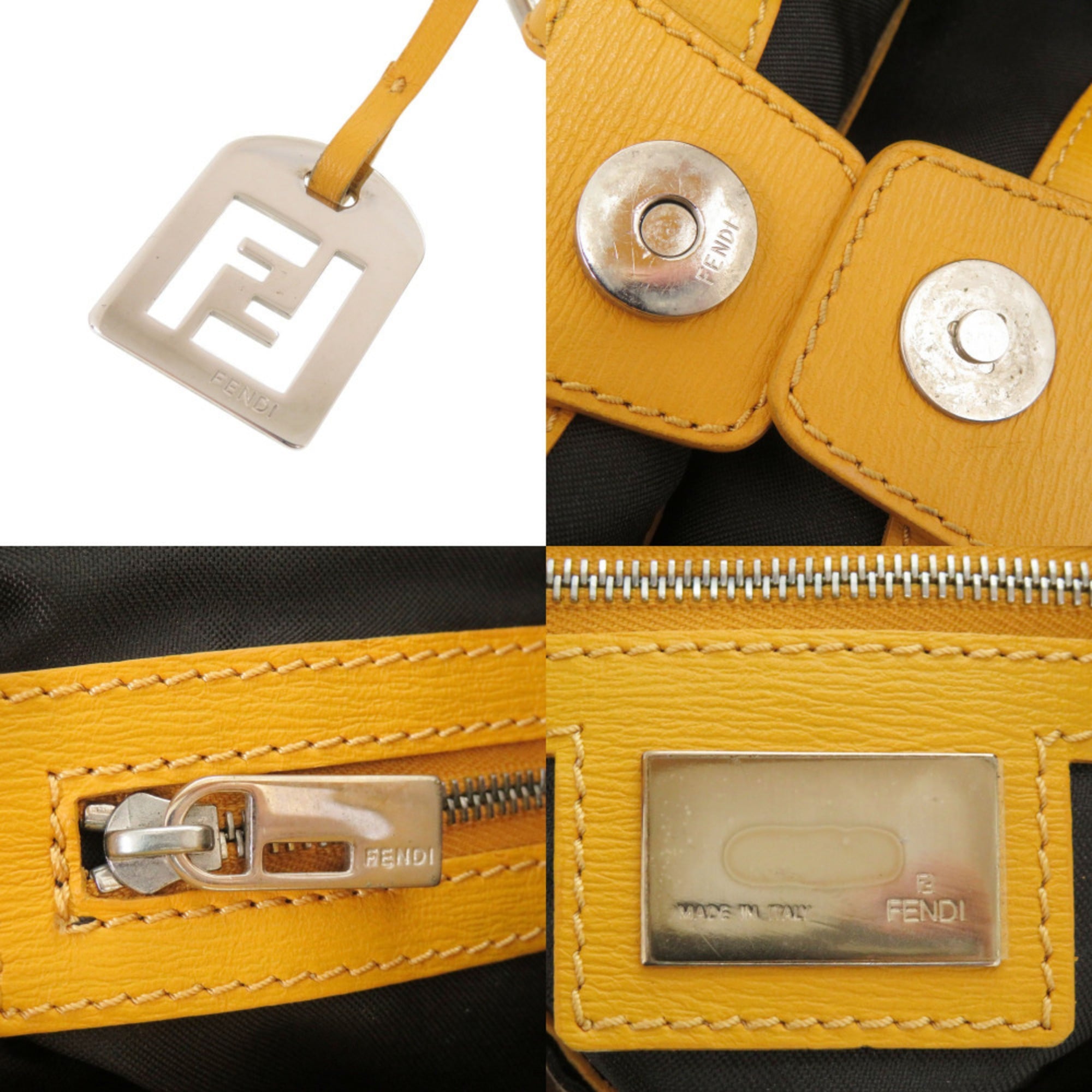 Fendi Brown Canvas Shoulder Bag (Pre-Owned)