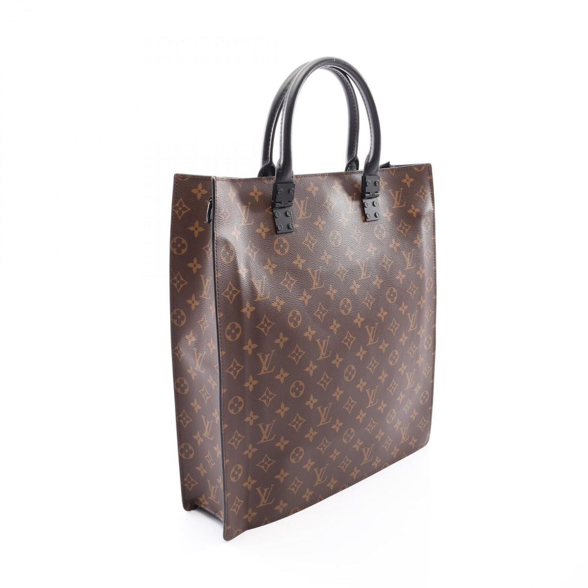 Louis Vuitton Black Brown Multi-Color Coated Canvas Leather Handbag Tote Bag (Pre-Owned)