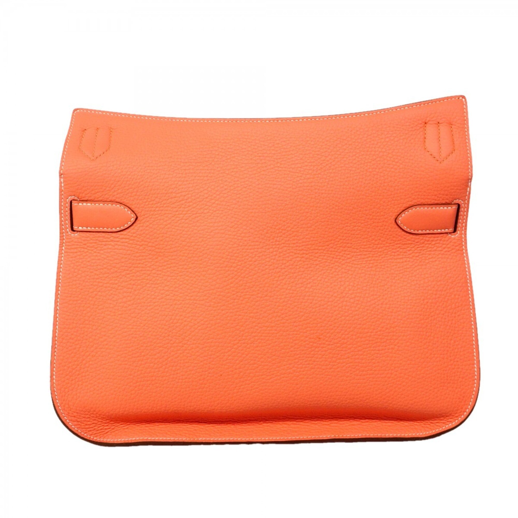 Hermes Crevette Taurillon Clemence Leather Shoulder Bag (Pre-Owned)