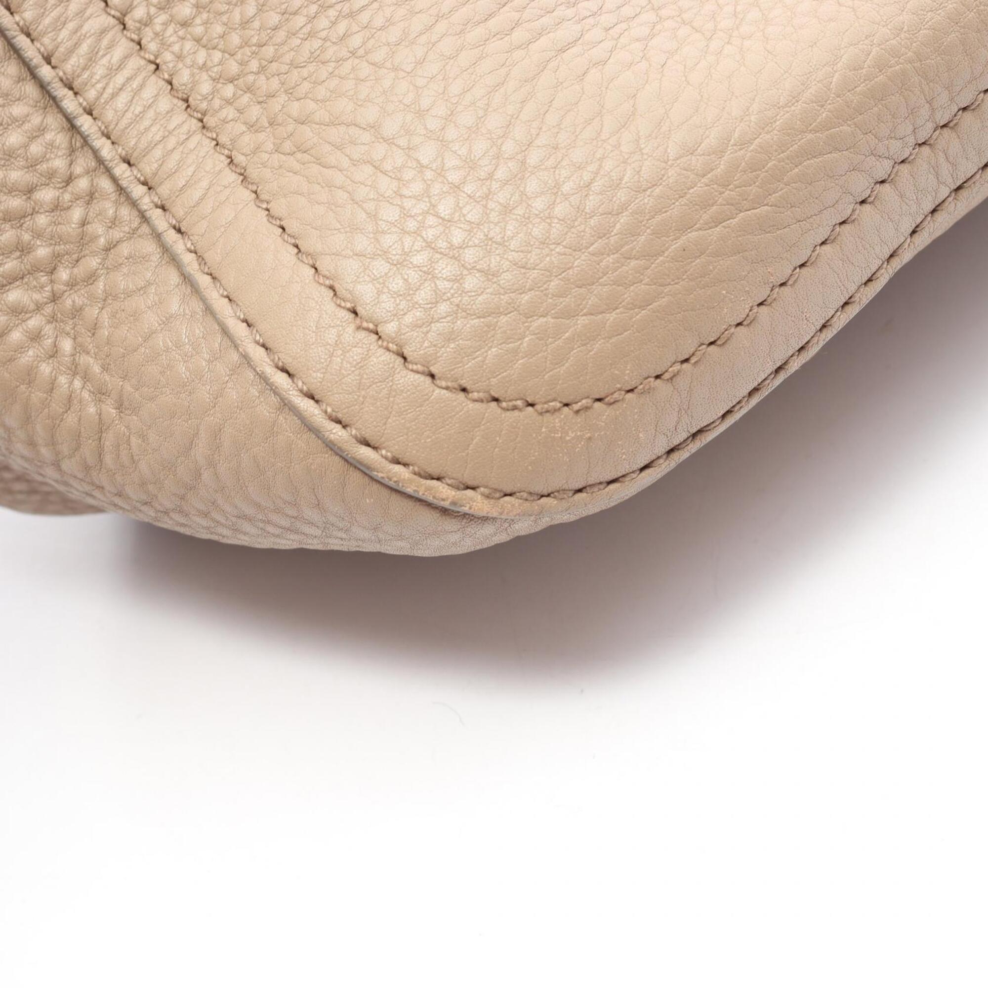 Miu Miu Beige Leather Handbag (Pre-Owned)