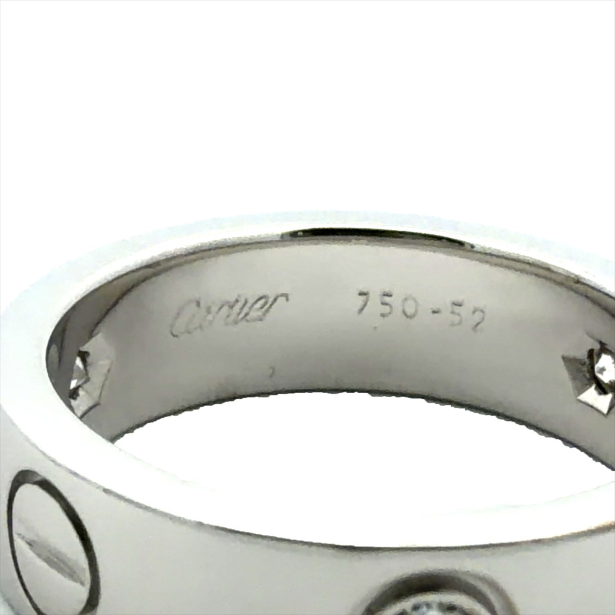 Cartier Love White Gold (18K) Band Ring (Pre-Owned)
