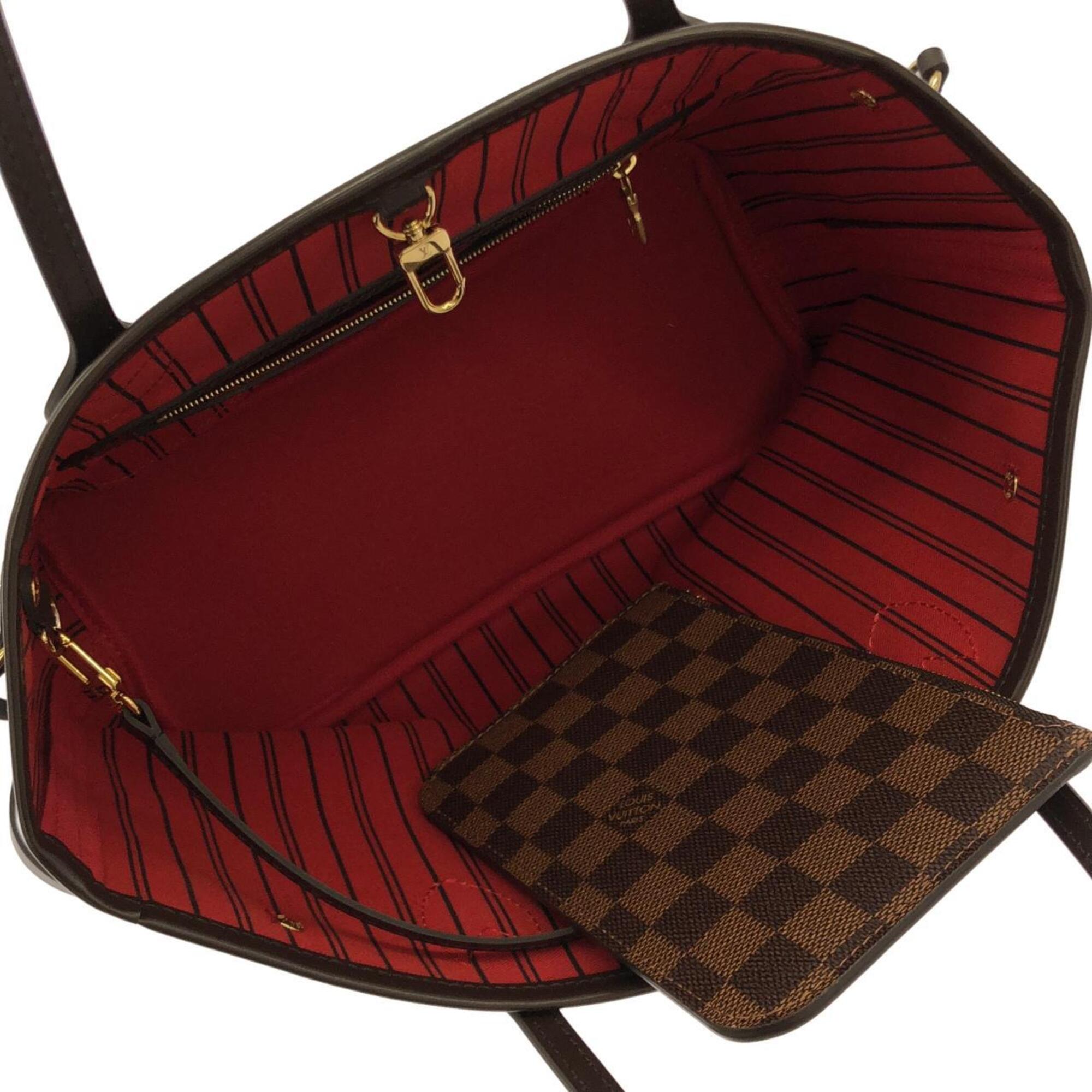 Louis Vuitton Ebene Coated Canvas Handbag Pouch (Pre-Owned)