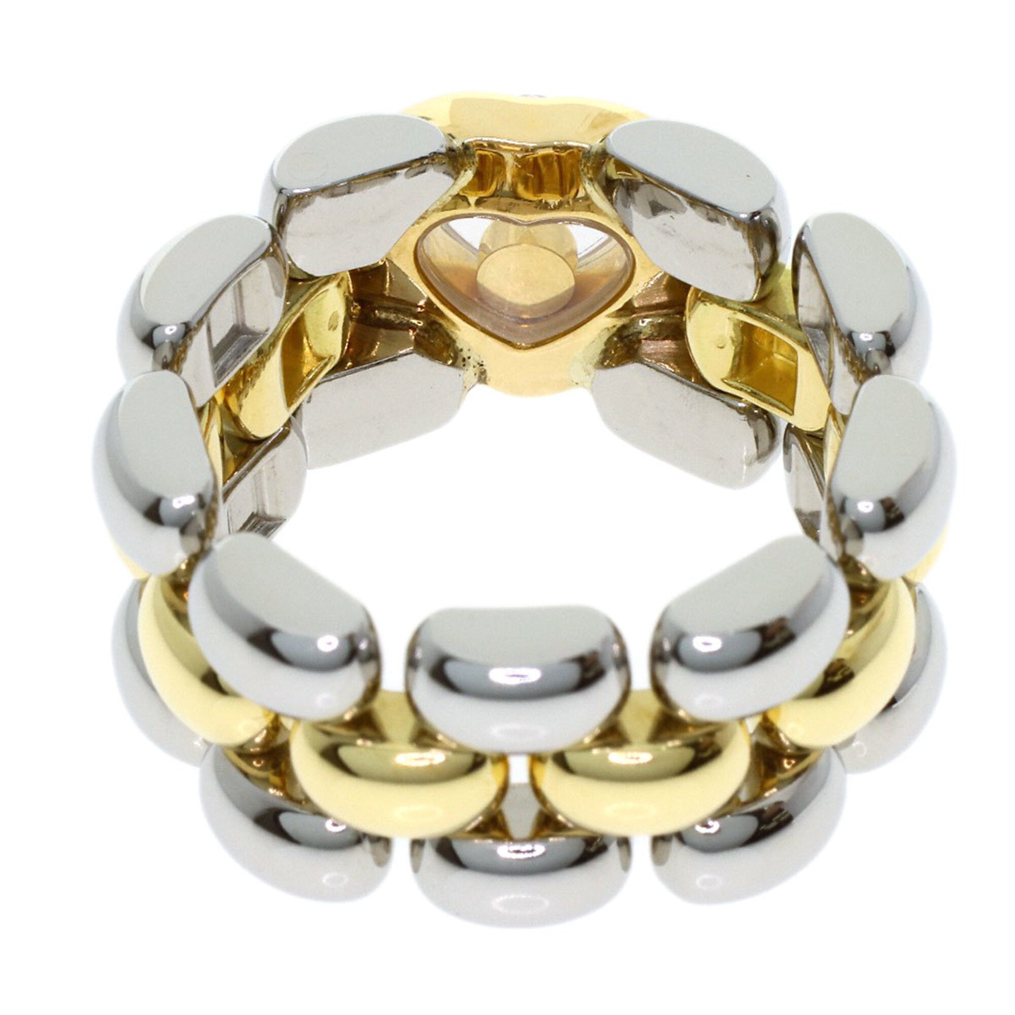 Chopard Yellow Gold (18K) Stainless Steel Band Ring (Pre-Owned)
