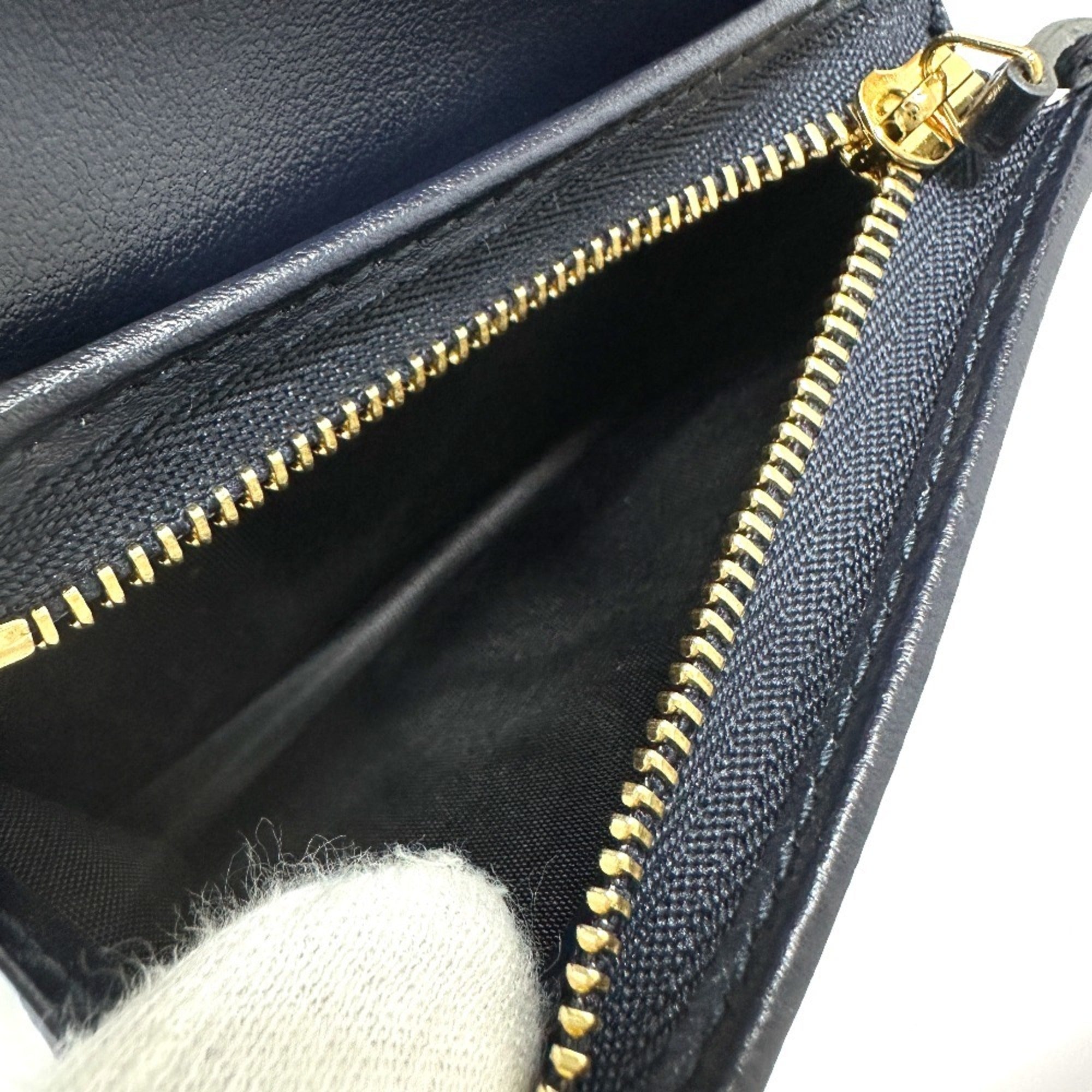 Gucci Beige Canvas Leather Wallet (Tri-Fold) (Pre-Owned)