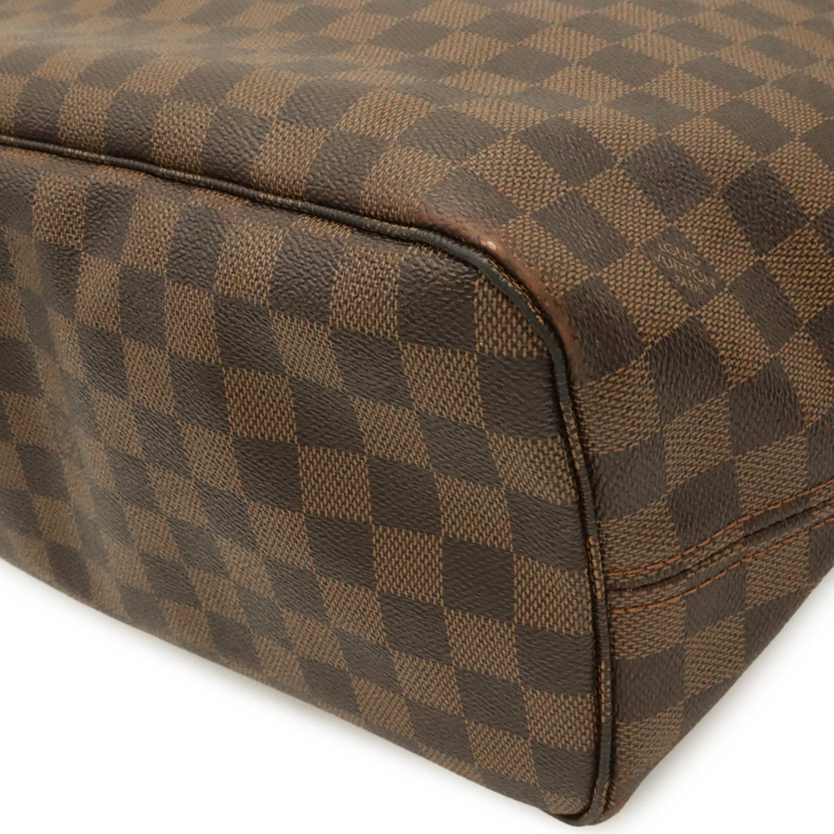 Louis Vuitton Brown Suede Pvc Shoulder Bag Tote Bag (Pre-Owned)