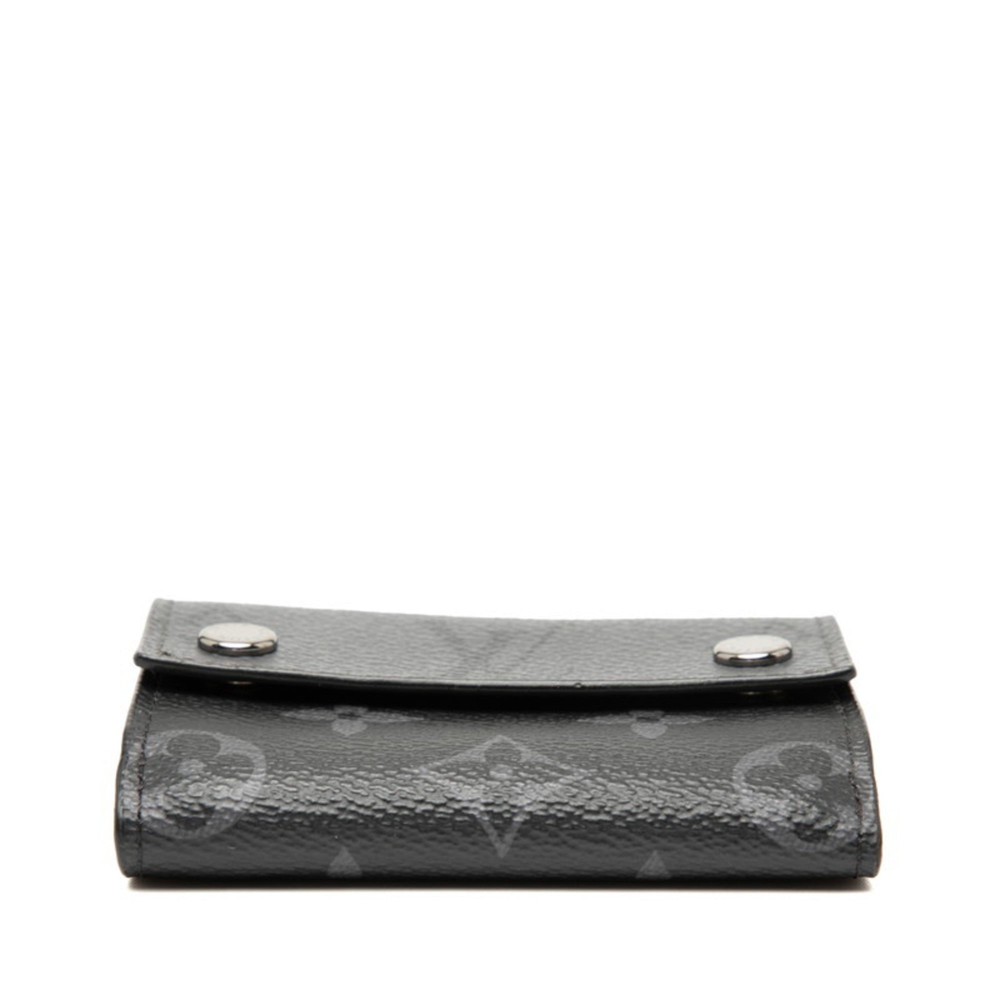 Louis Vuitton Black Pvc Leather Wallet (Tri-Fold) (Pre-Owned)