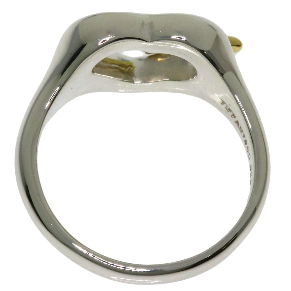 Tiffany Yellow Gold (18K) Silver Band Ring (Pre-Owned)