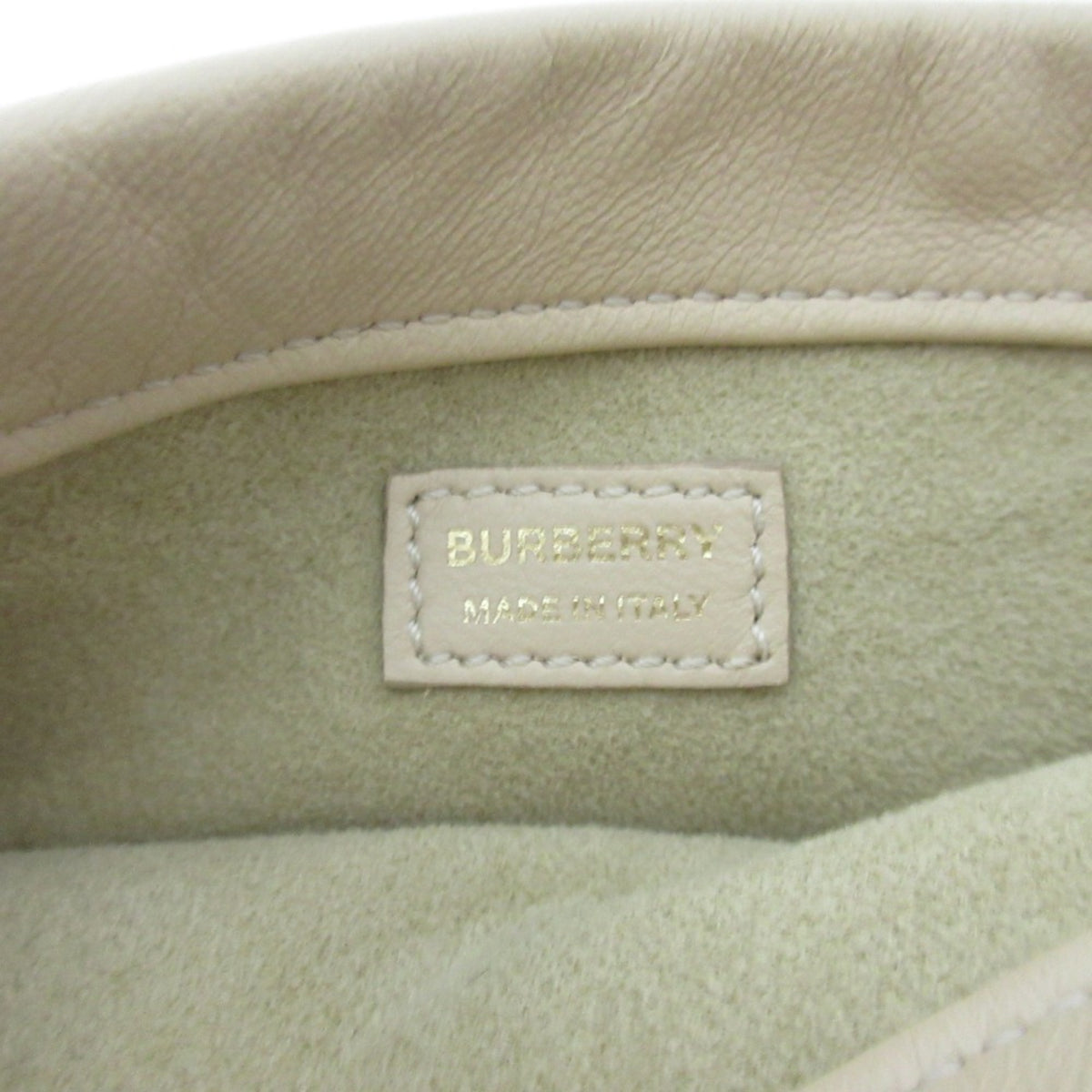 Burberry Beige Leather Pochette Pouch (Pre-Owned)