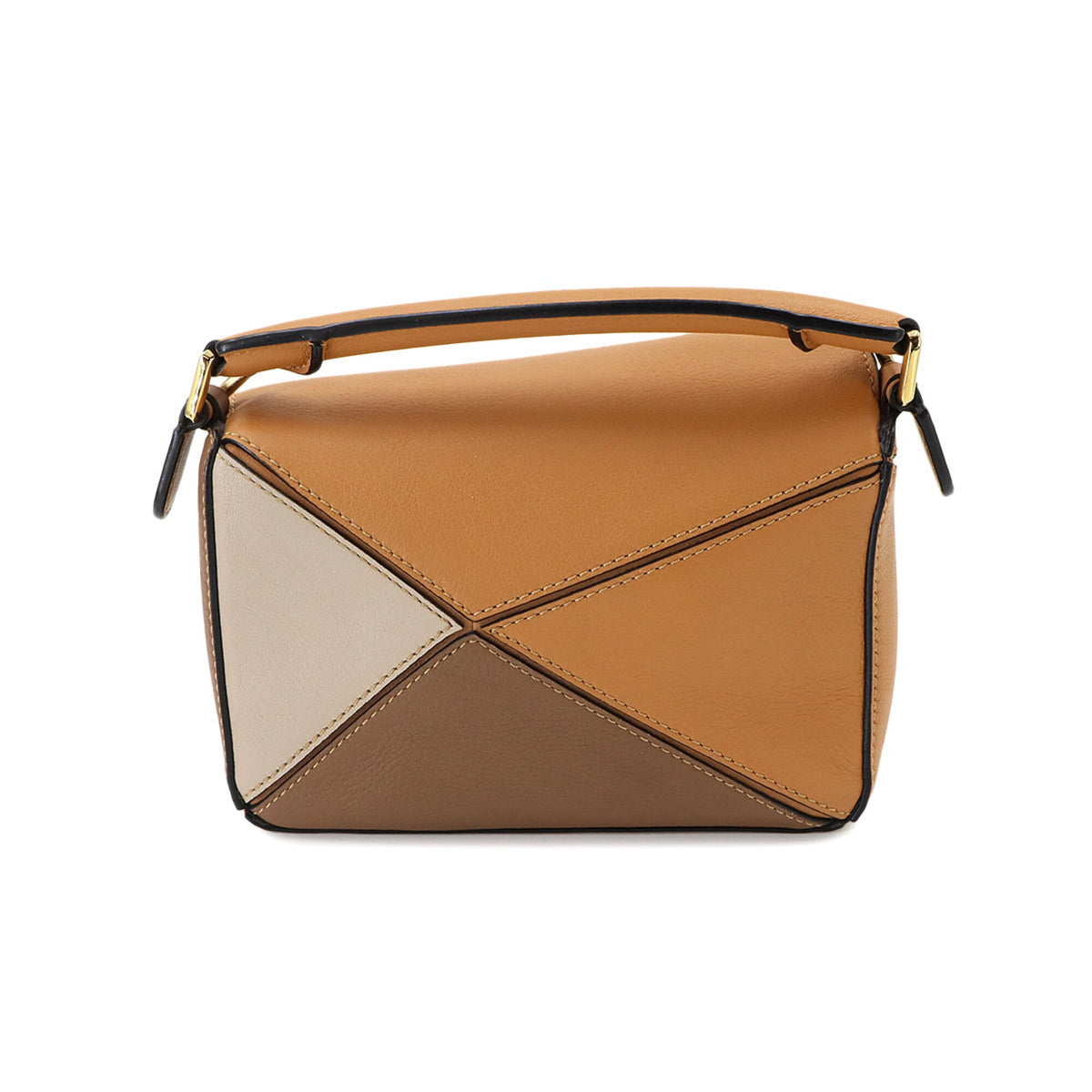 Loewe Beige Brown Leather Handbag (Pre-Owned)