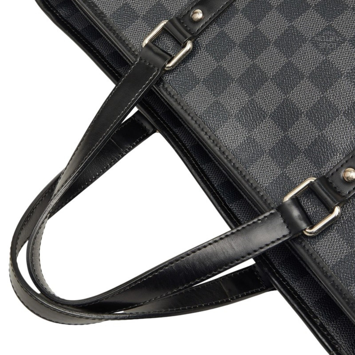 Louis Vuitton Damier Graphite Black Gray Pvc Leather Shoulder Bag (Pre-Owned)
