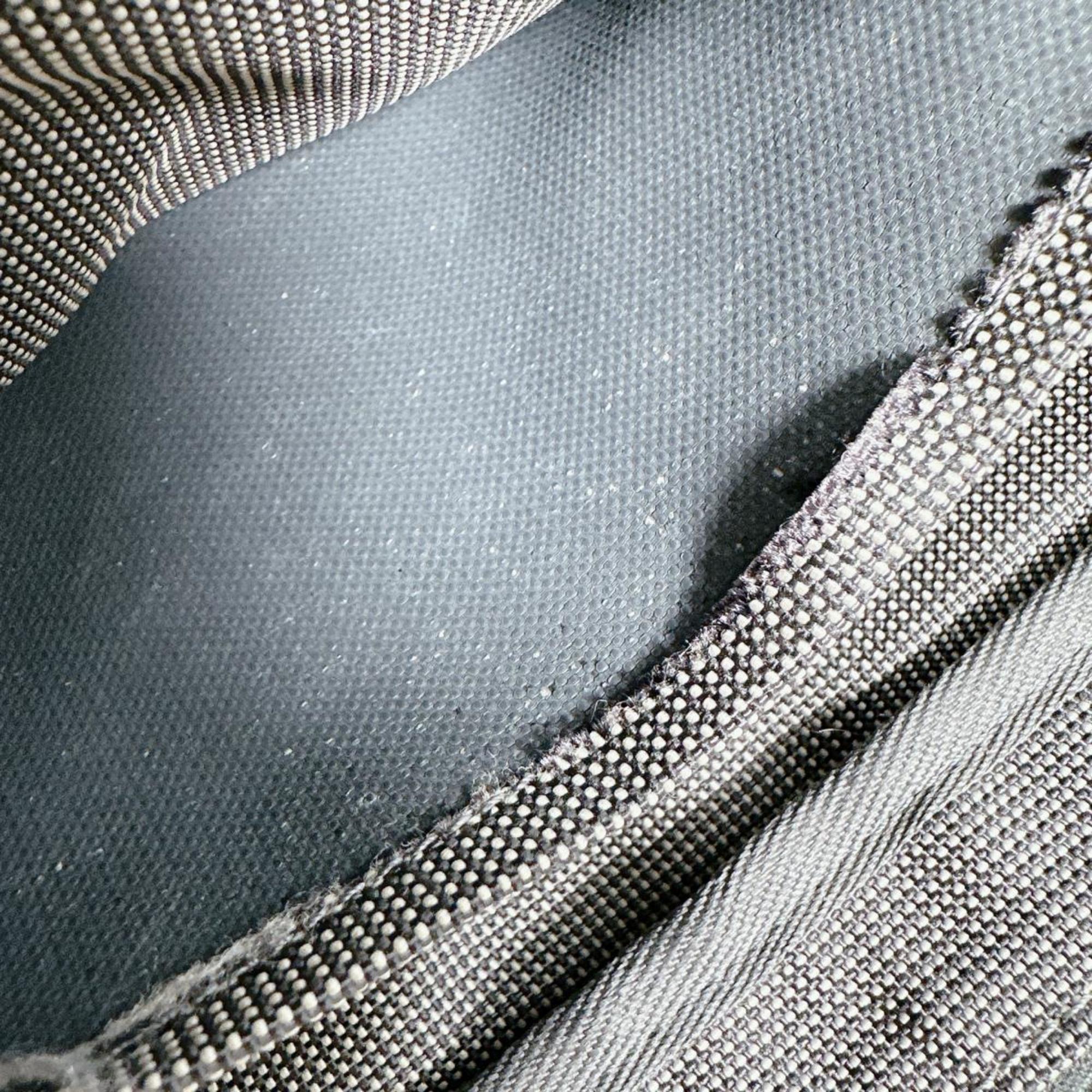 Hermes Her Line Gray Canvas Tote Bag (Pre-Owned)