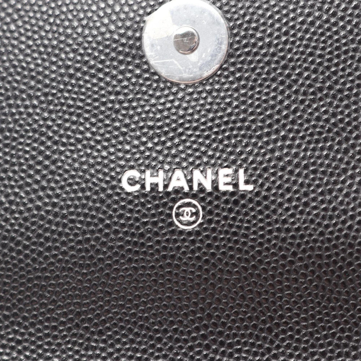 Chanel Black Grained Calfskin Handbag Shoulder Bag (Pre-Owned)