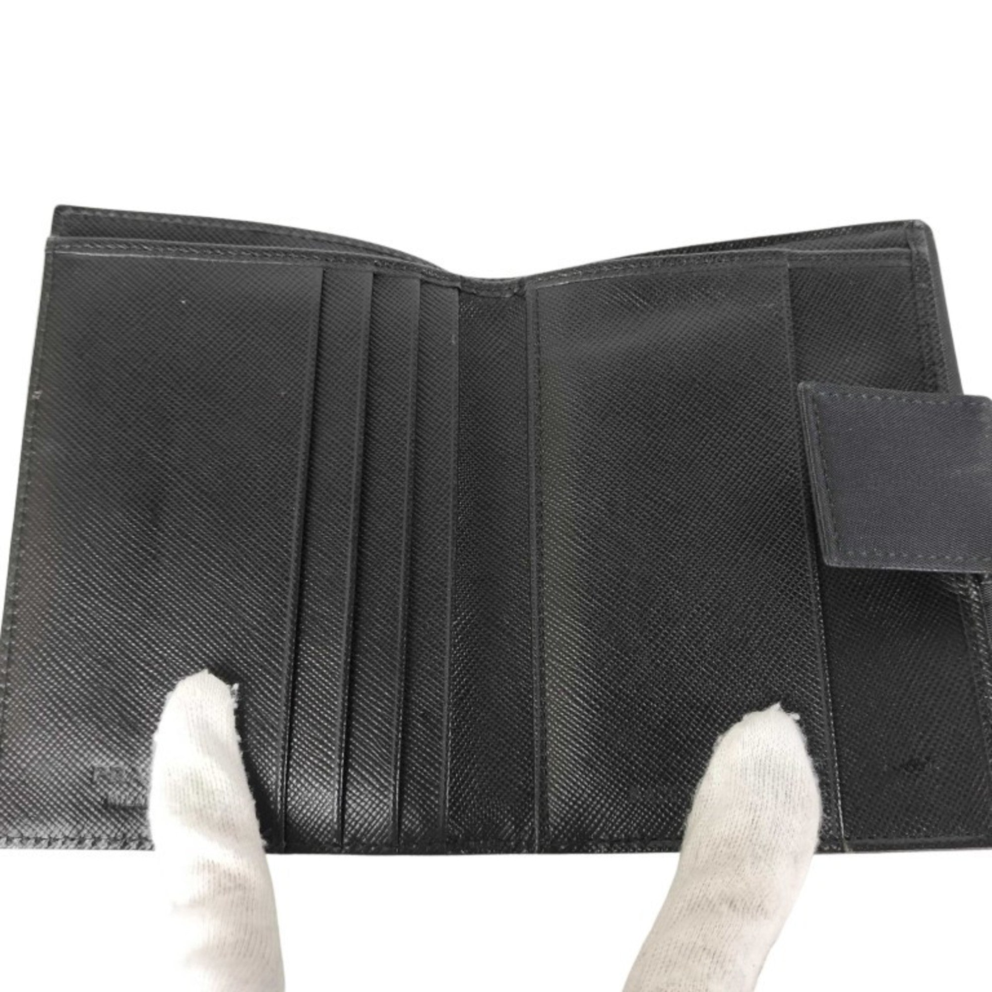 Prada Black Nylon Wallet (Bi-Fold) (Pre-Owned)