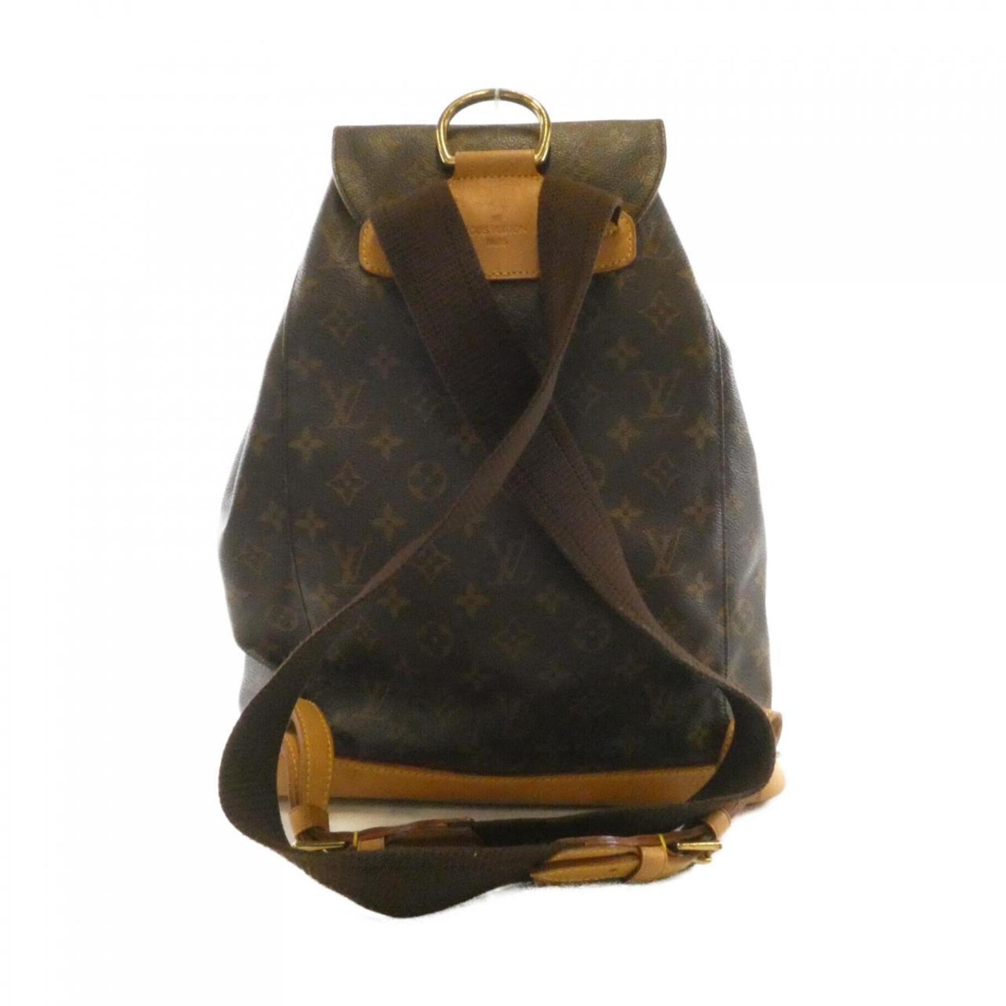 Louis Vuitton Marron Coated Canvas Backpack (Pre-Owned)