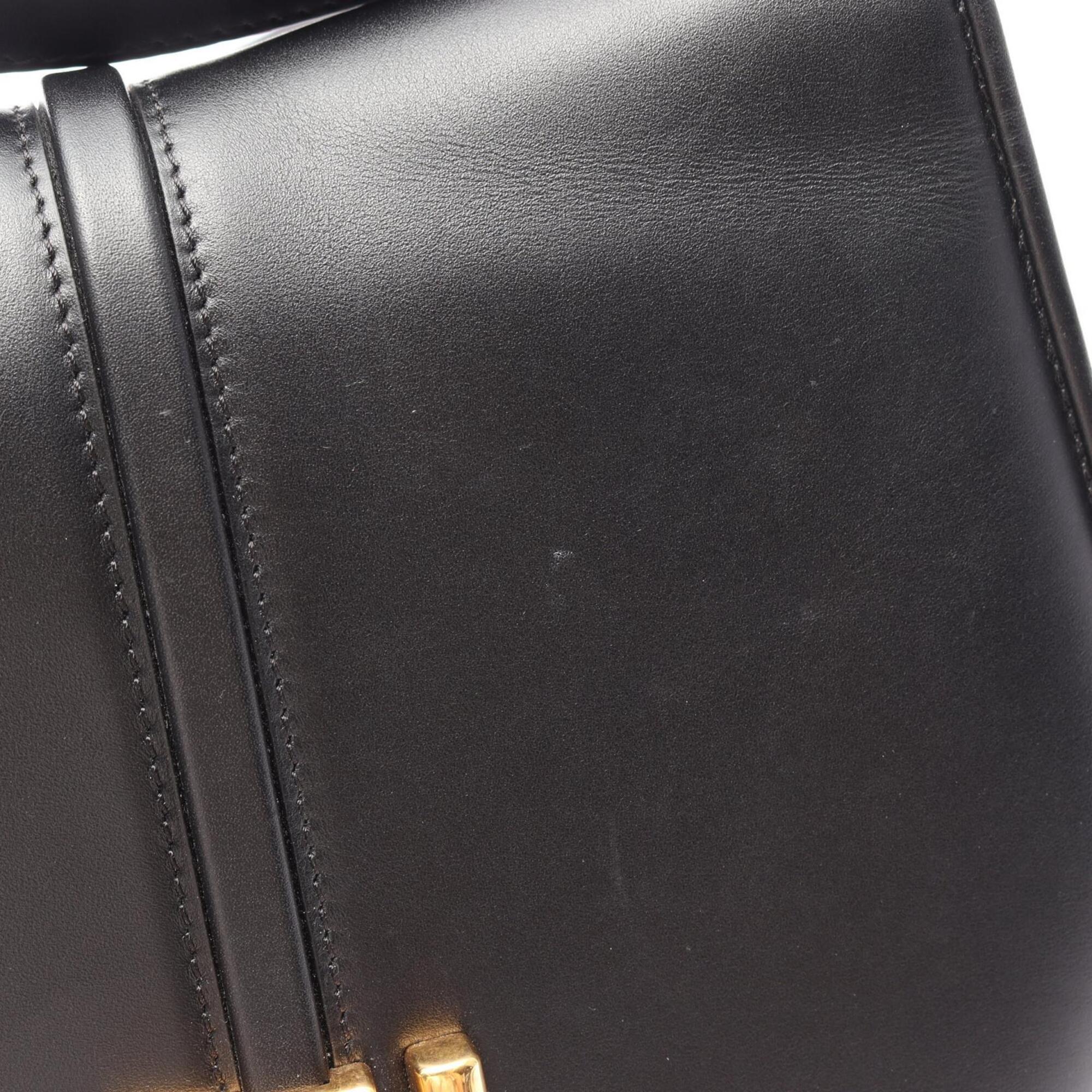 Fendi Black Leather Handbag Shoulder Bag (Pre-Owned)