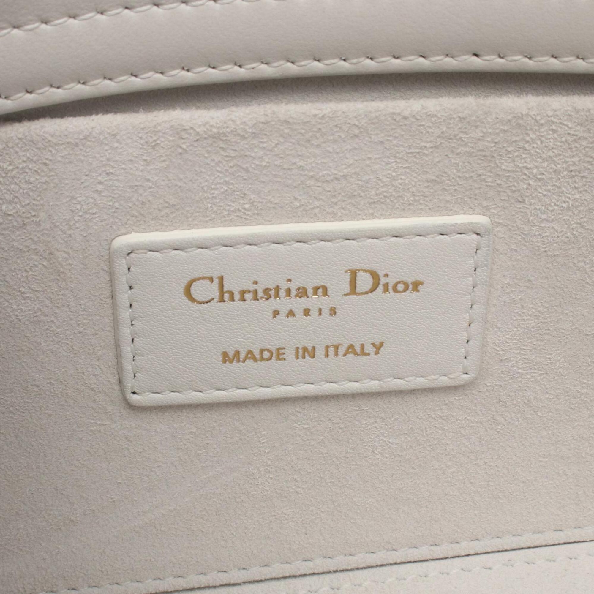 Christian Dior Orange White Leather Handbag (Pre-Owned)