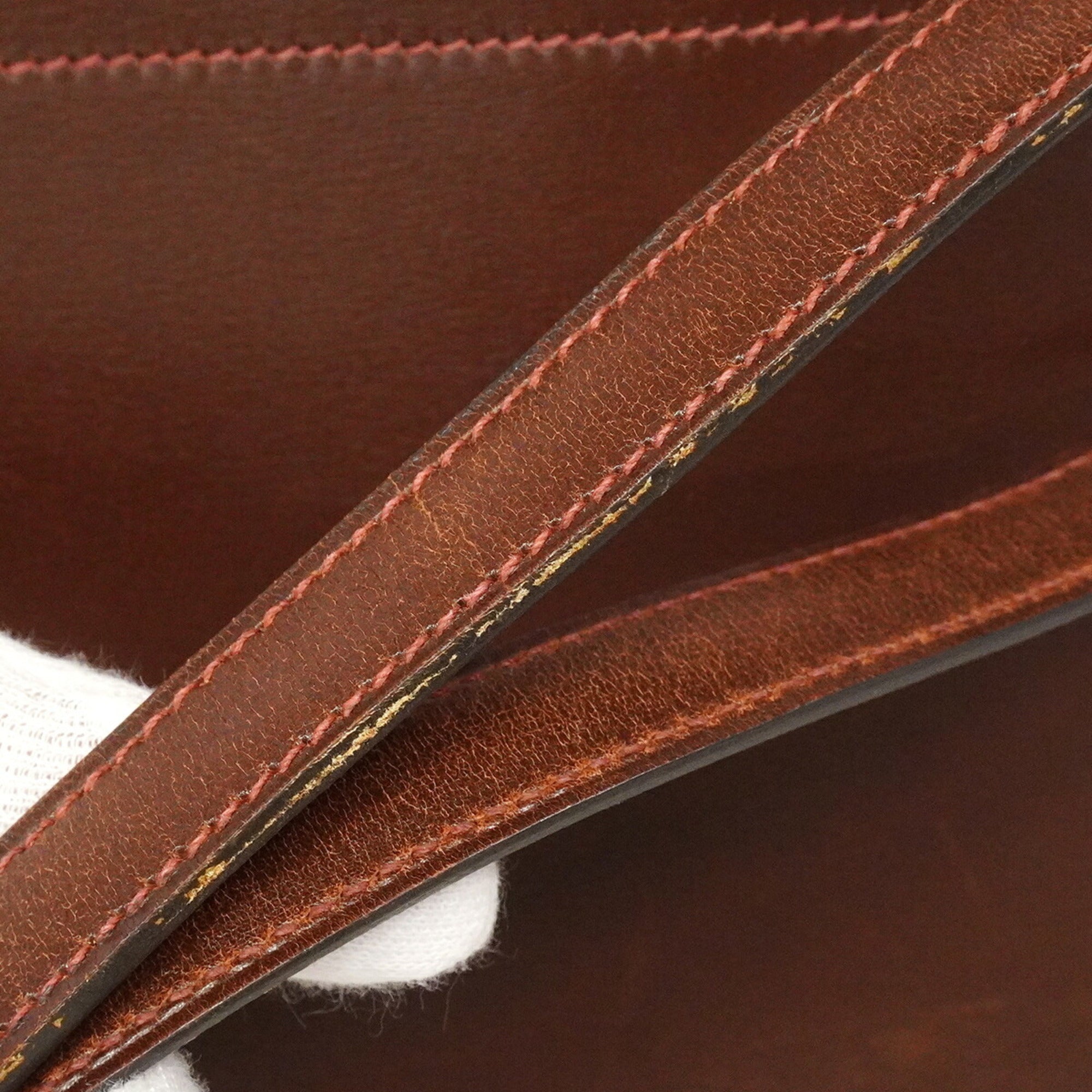 Hermes Brown Box Calf Leather Handbag (Pre-Owned)