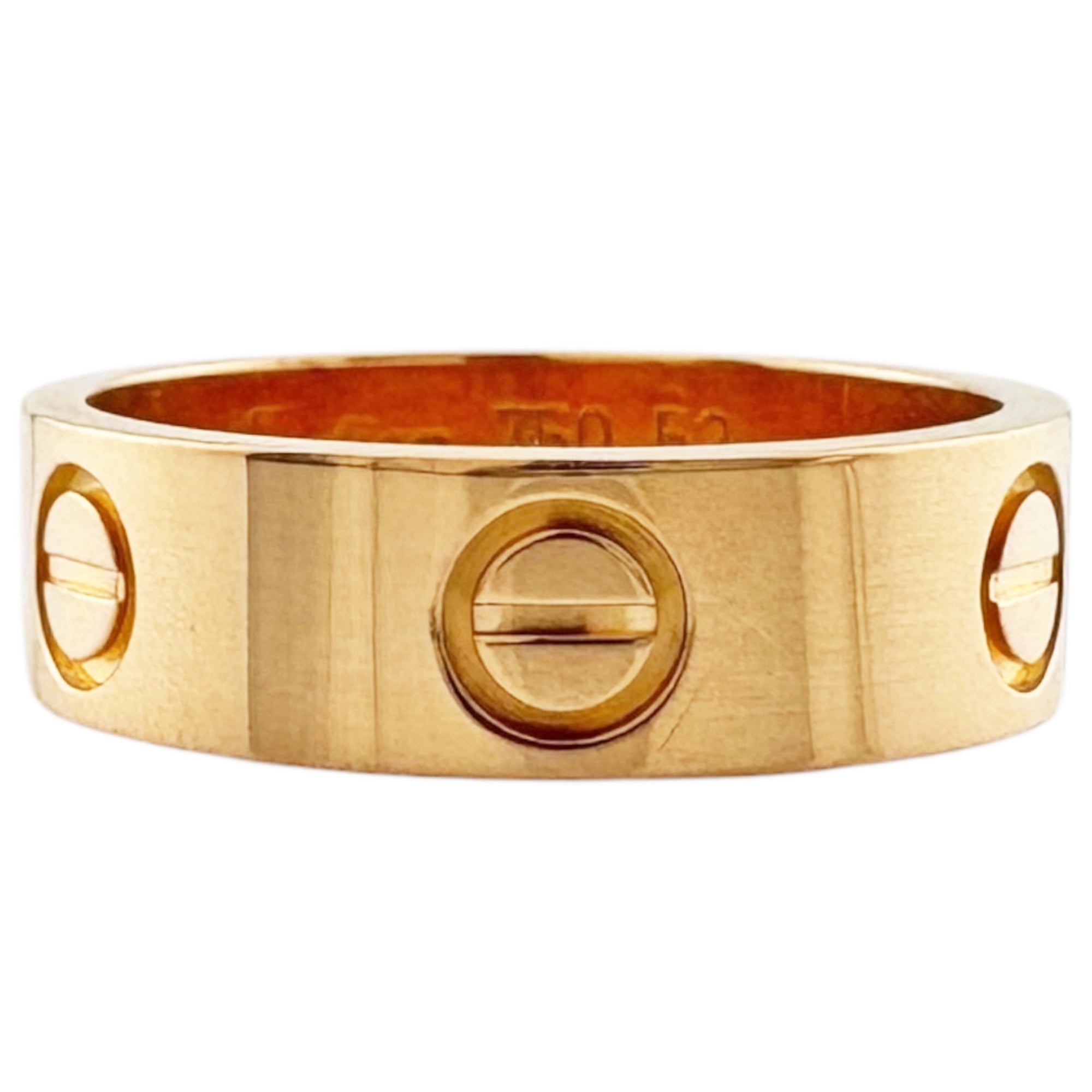 Cartier Love Pink Gold Pink Gold (18K) Band Ring (Pre-Owned)