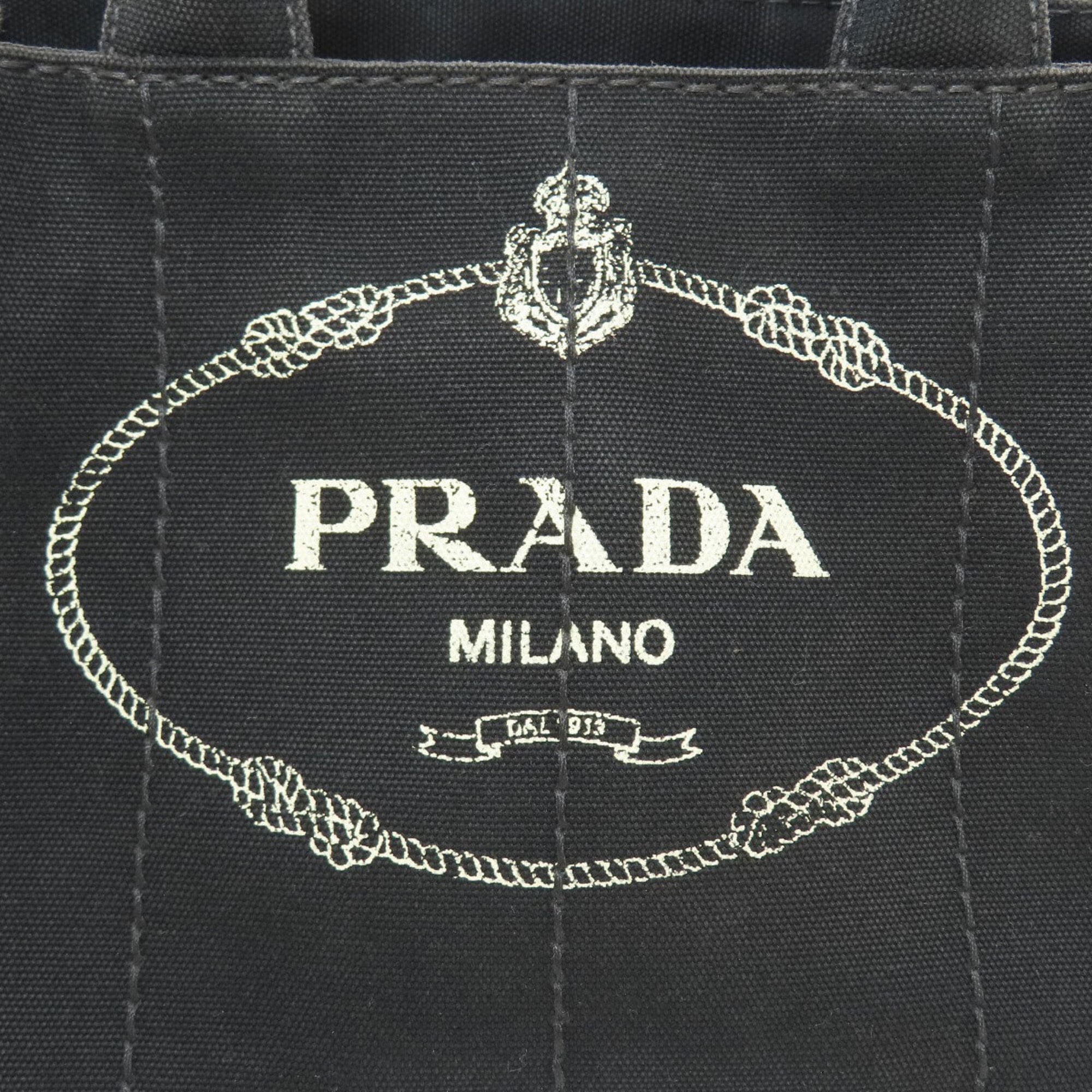 Prada Black Canvas Tote Bag (Pre-Owned)