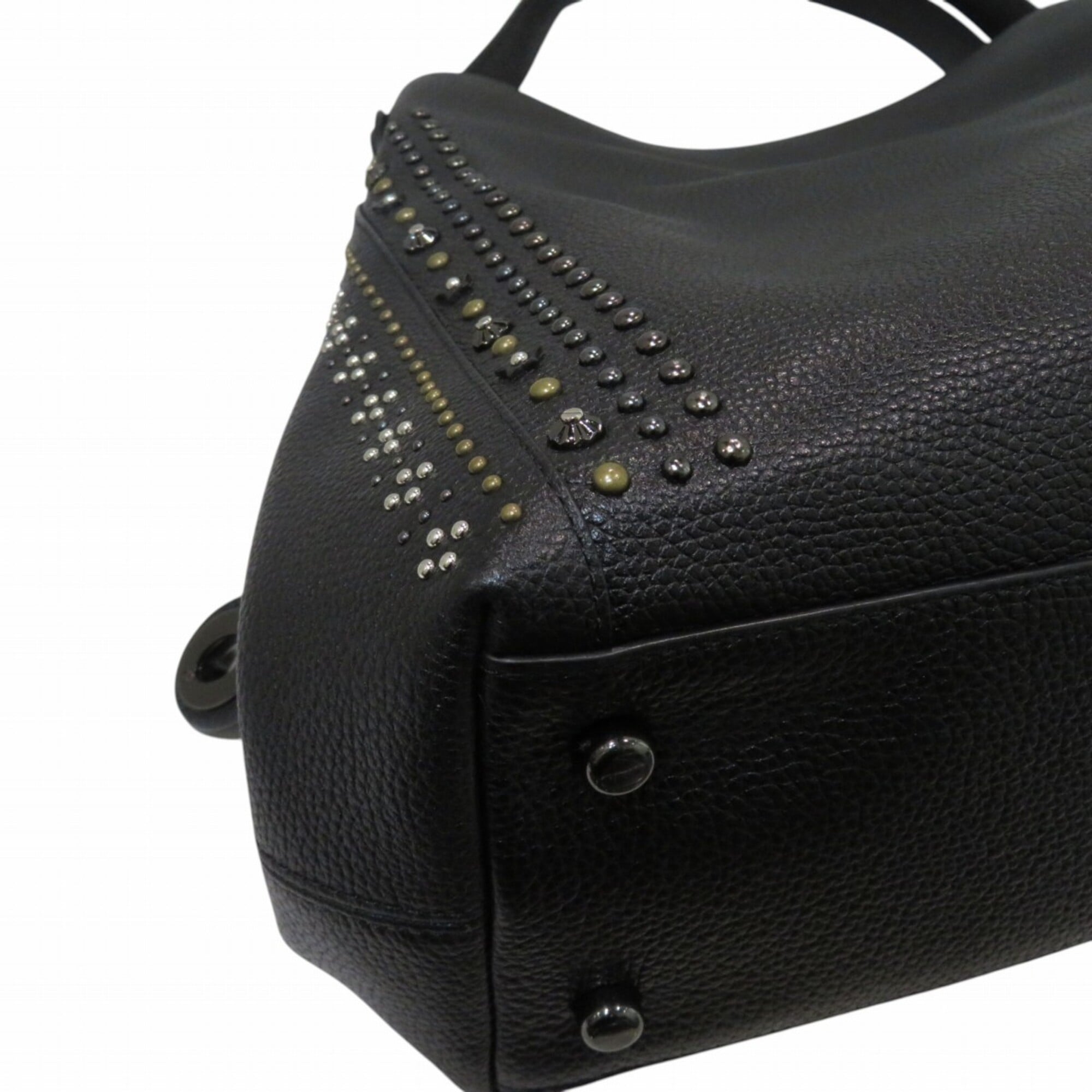 Coach Black Leather Shoulder Bag (Pre-Owned)