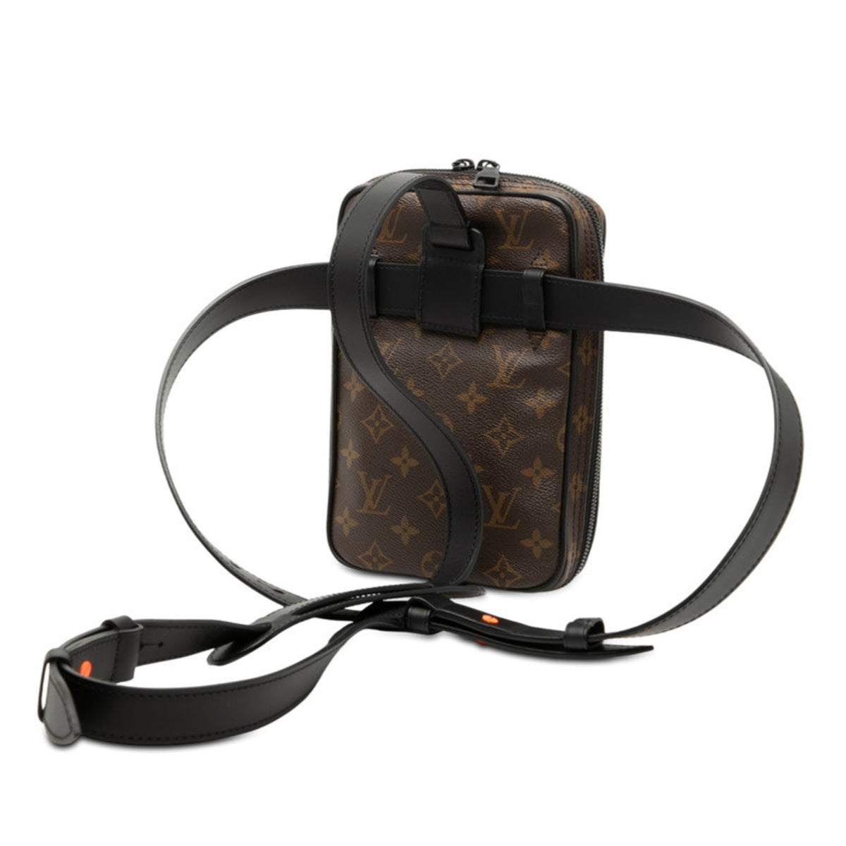 Louis Vuitton Black Brown Monogram Monogram Pvc Leather Sling Bag (Pre-Owned)