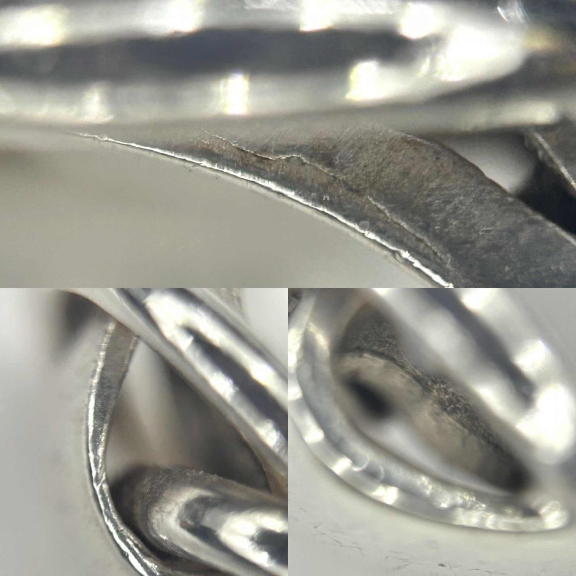 Hermes Silver 925 Band Ring (Pre-Owned)
