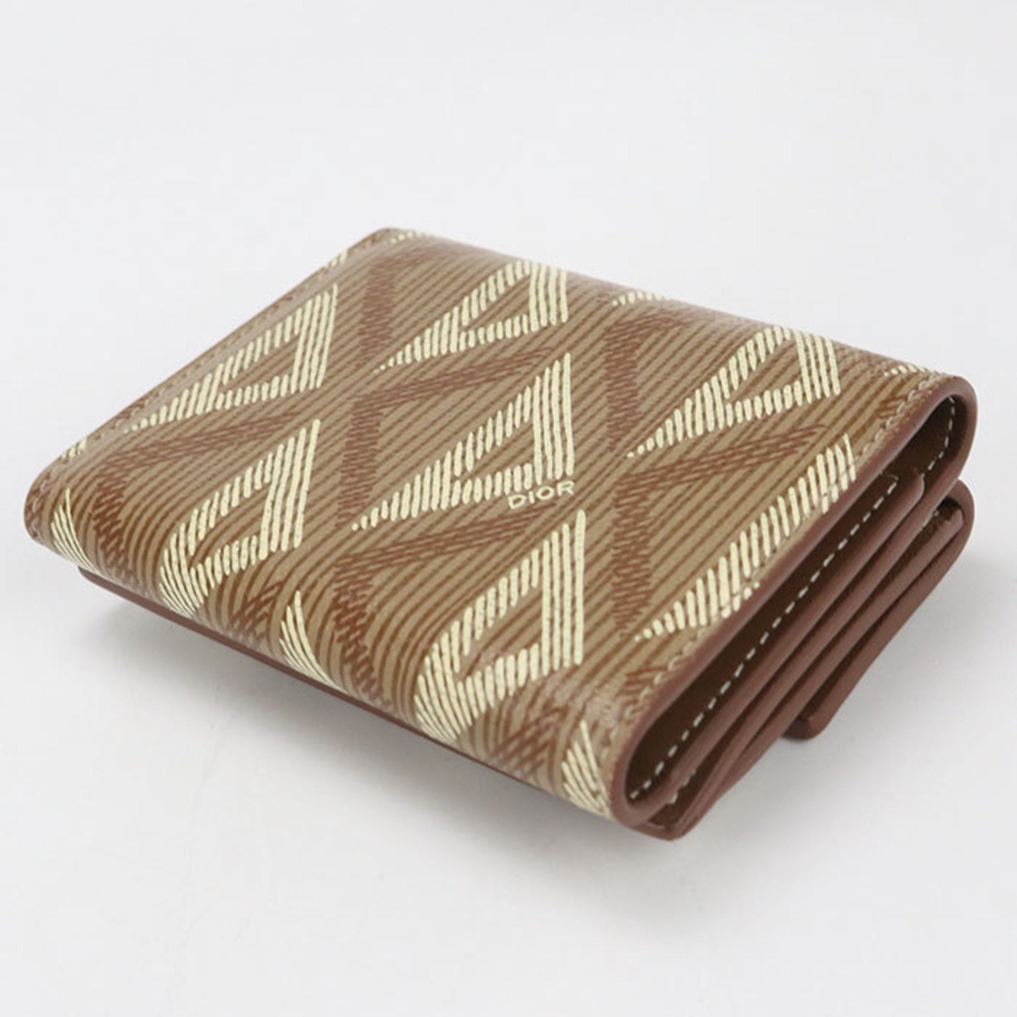 Christian Dior Brown Pvc Wallet (Tri-Fold) (Pre-Owned)