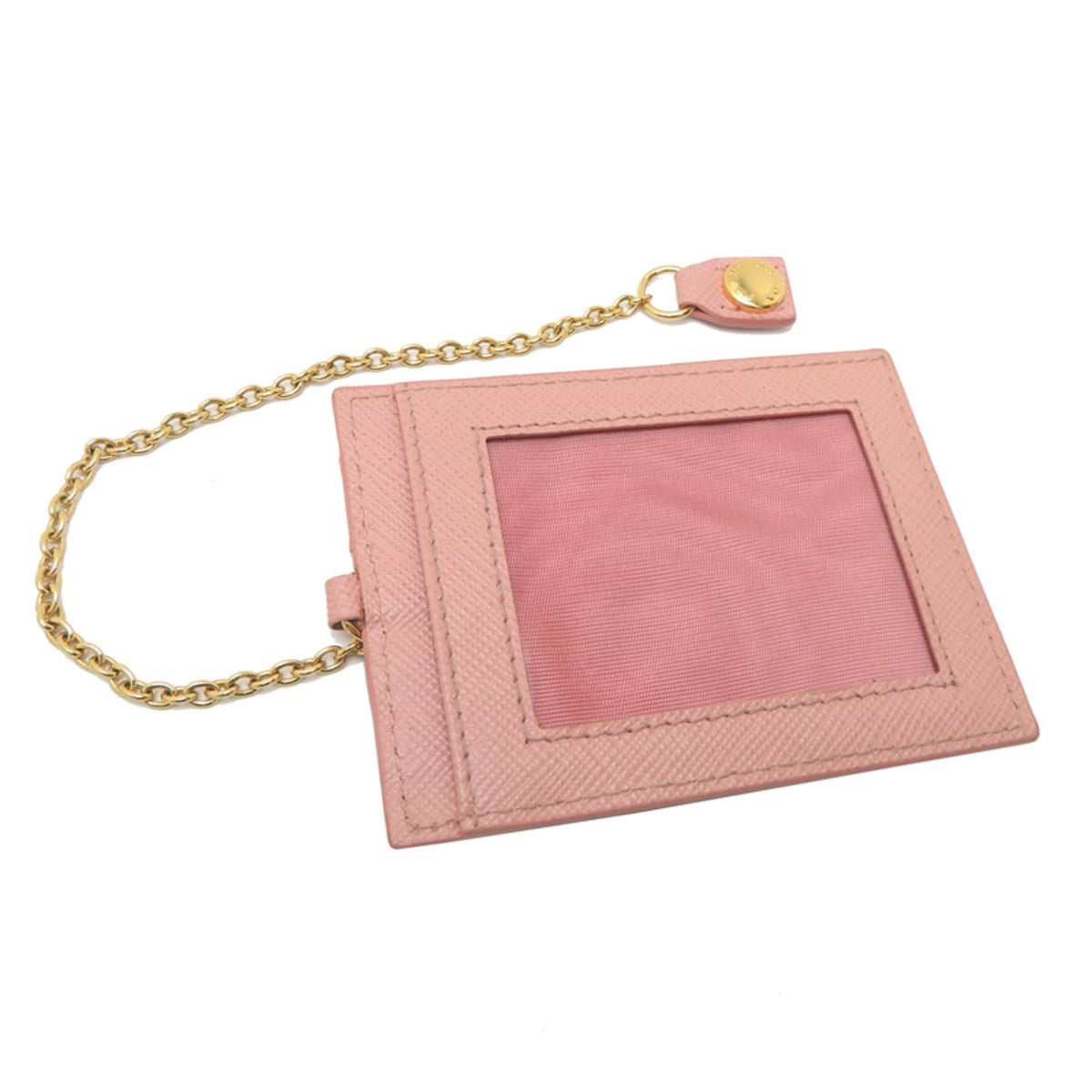 Prada Pink Leather Long Wallet (Bi-Fold) (Pre-Owned)