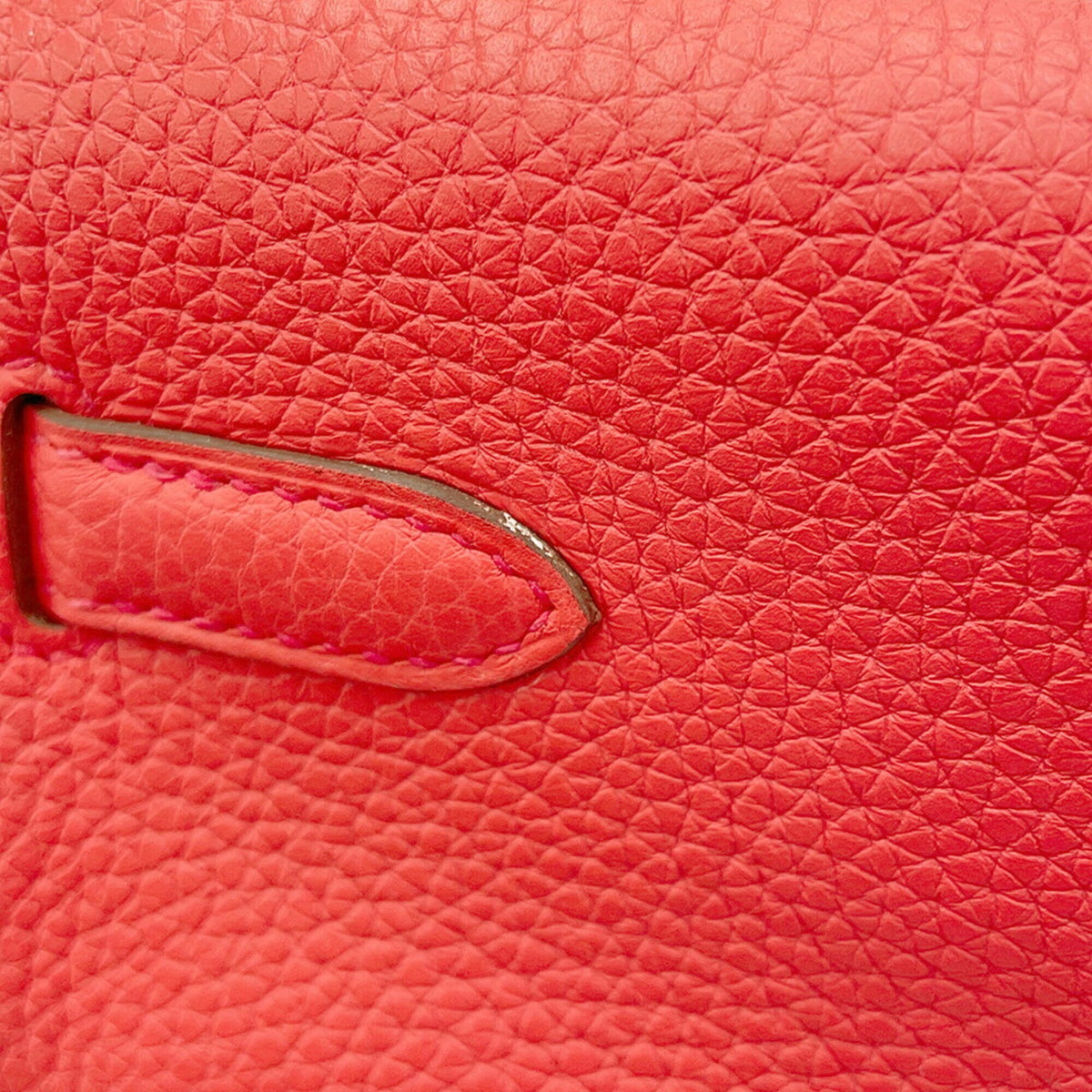 Hermes Red Color Togo Leather Backpack (Pre-Owned)
