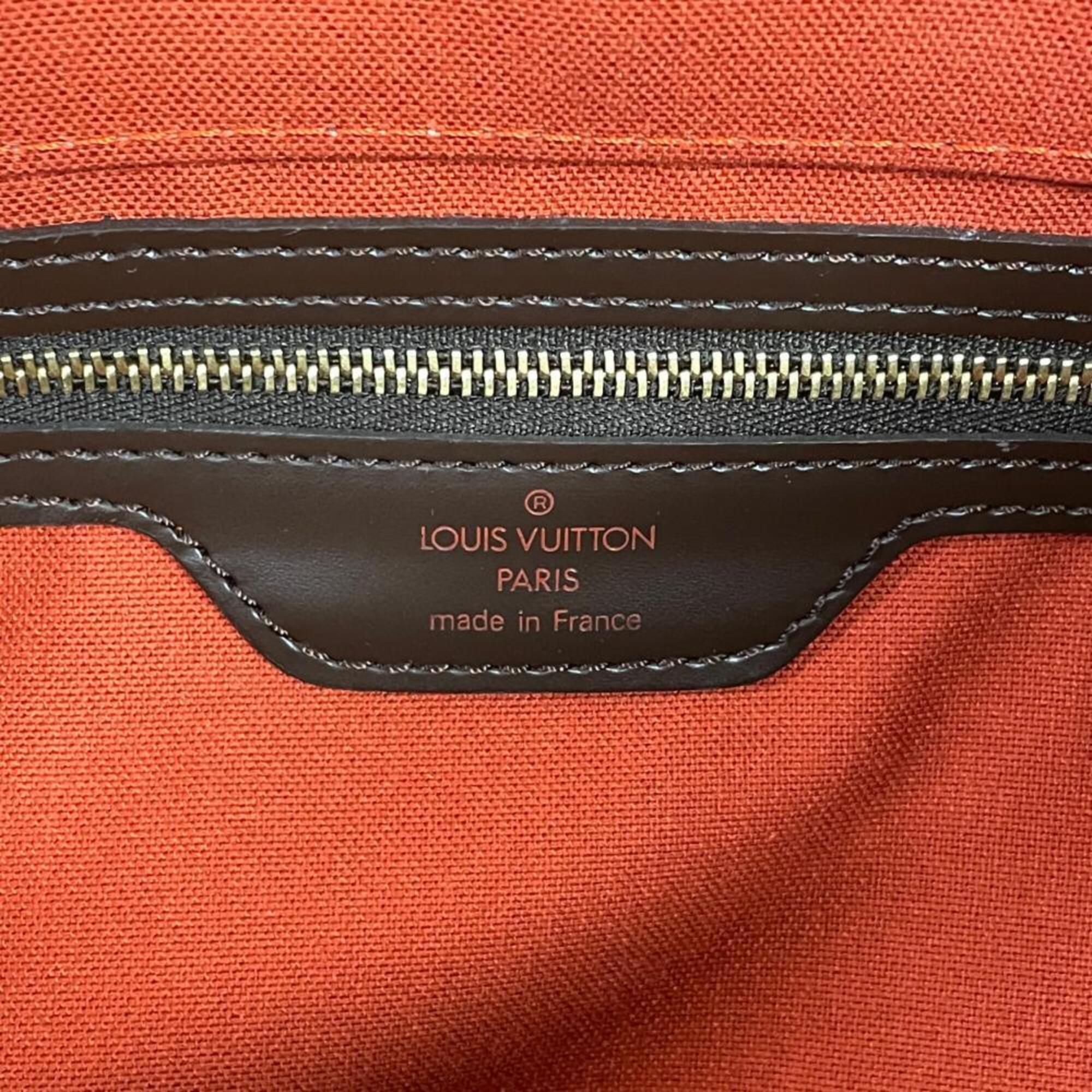 Louis Vuitton Brown Damier Canvas Boston Bag (Pre-Owned)