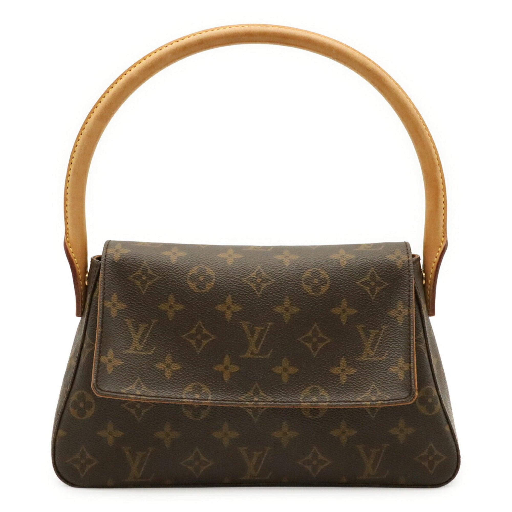 Louis Vuitton Brown Monogram Canvas Handbag Shoulder Bag (Pre-Owned)