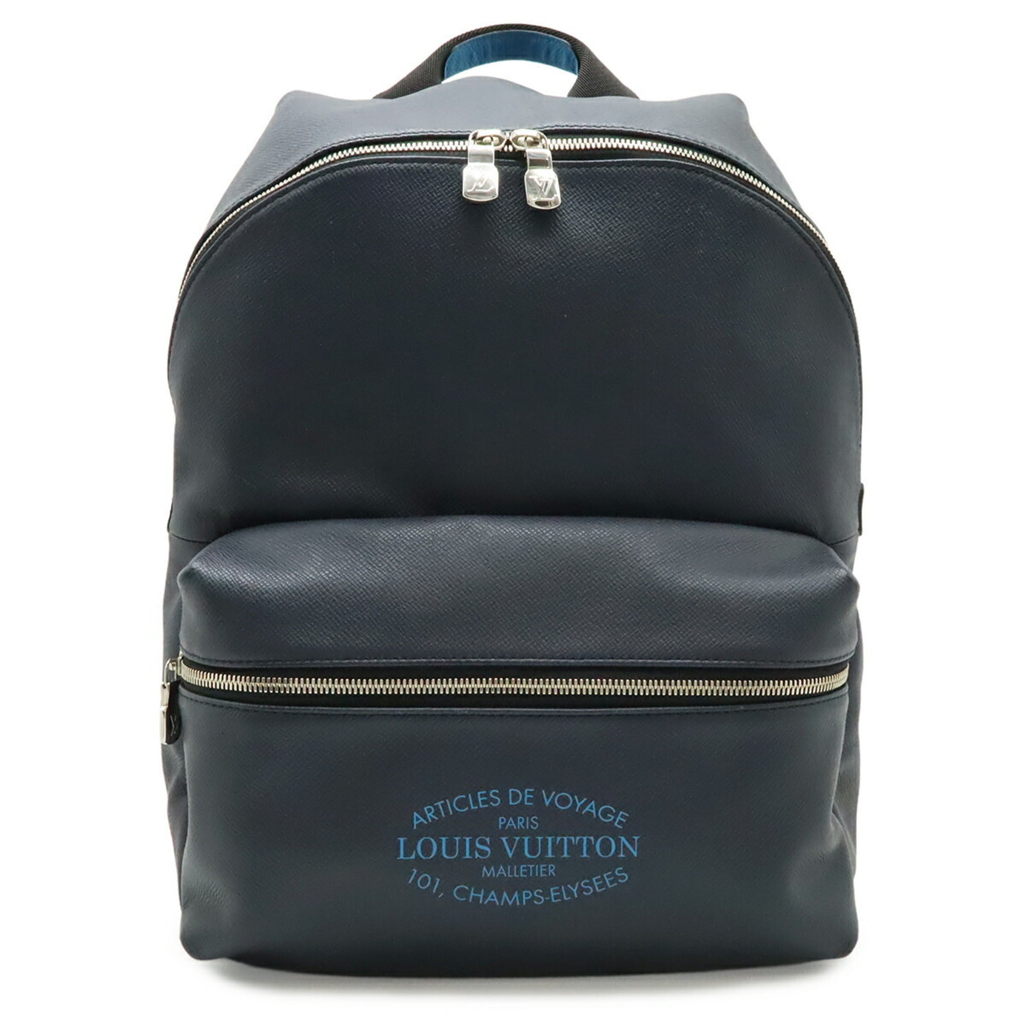 Louis Vuitton Blue Navy Taiga Leather Backpack (Pre-Owned)
