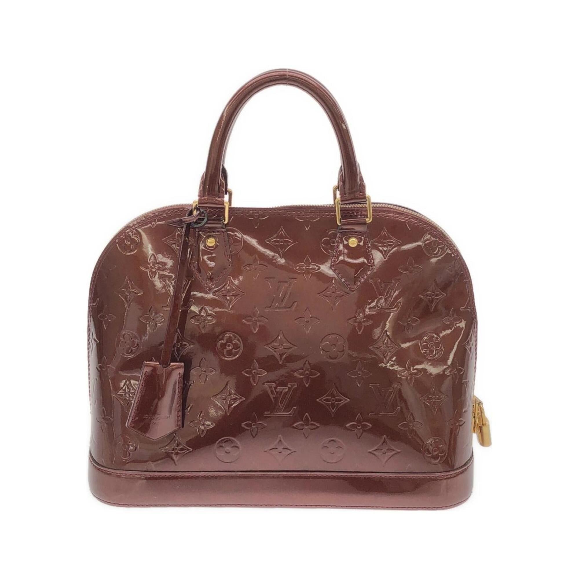 Louis Vuitton Rouge Fauviste Leather Handbag (Pre-Owned)