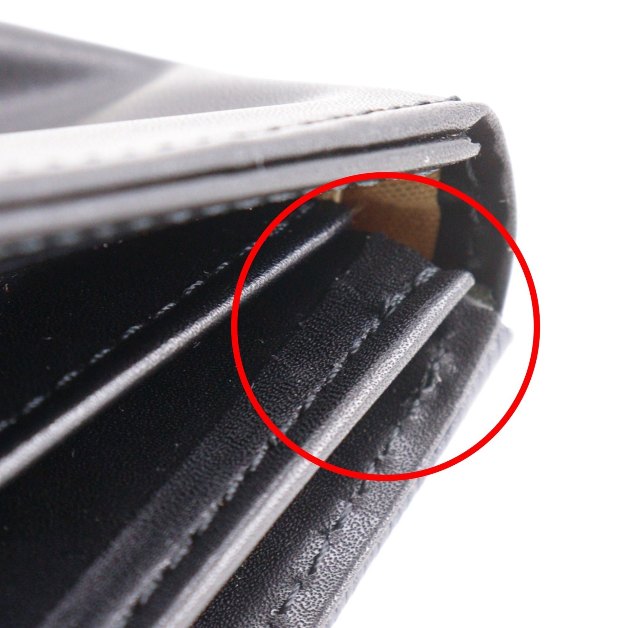 Castelbajac Black Leather Long Wallet (Bi-Fold) (Pre-Owned)