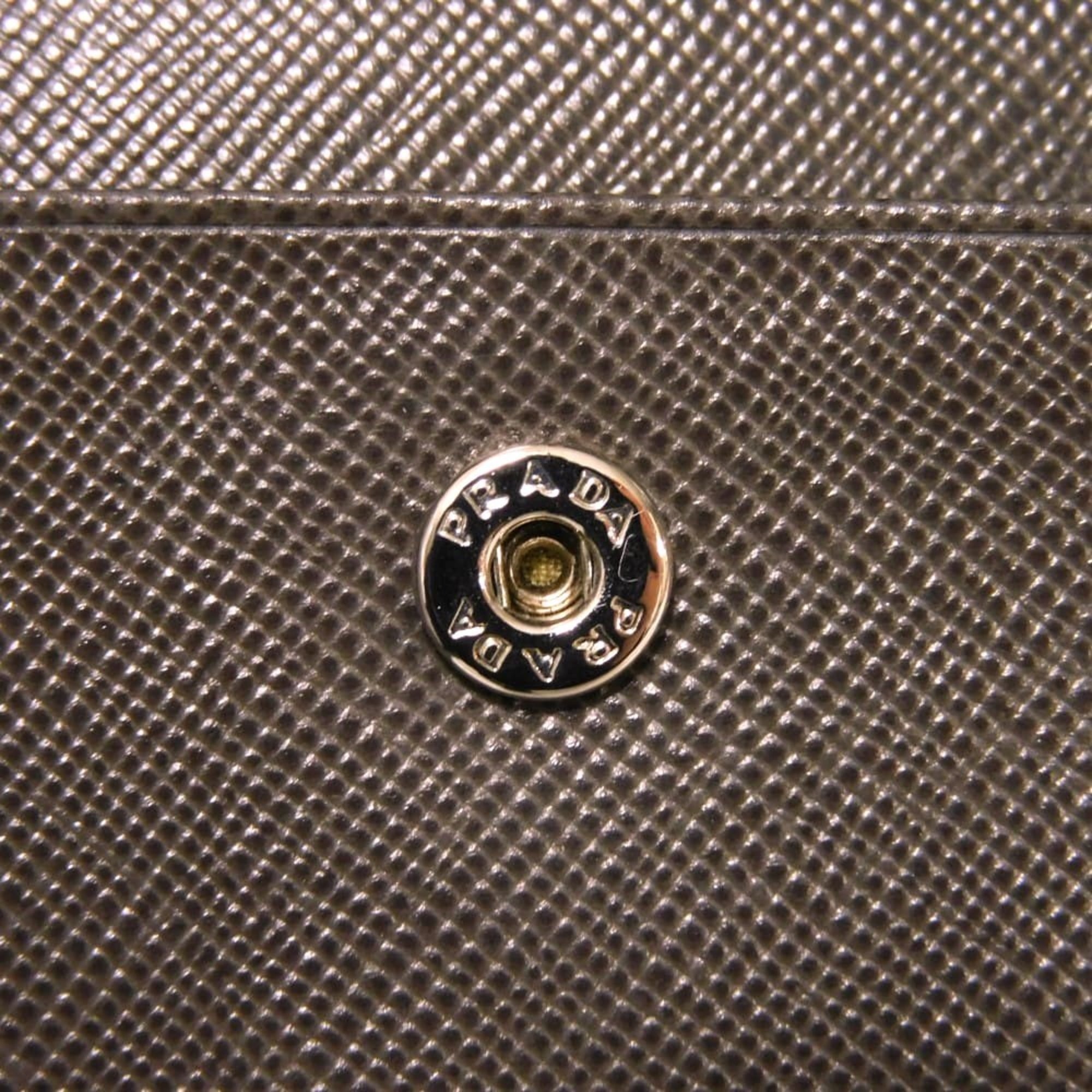 Prada Saffiano Brown Saffiano Wallet (Bi-Fold) (Pre-Owned)