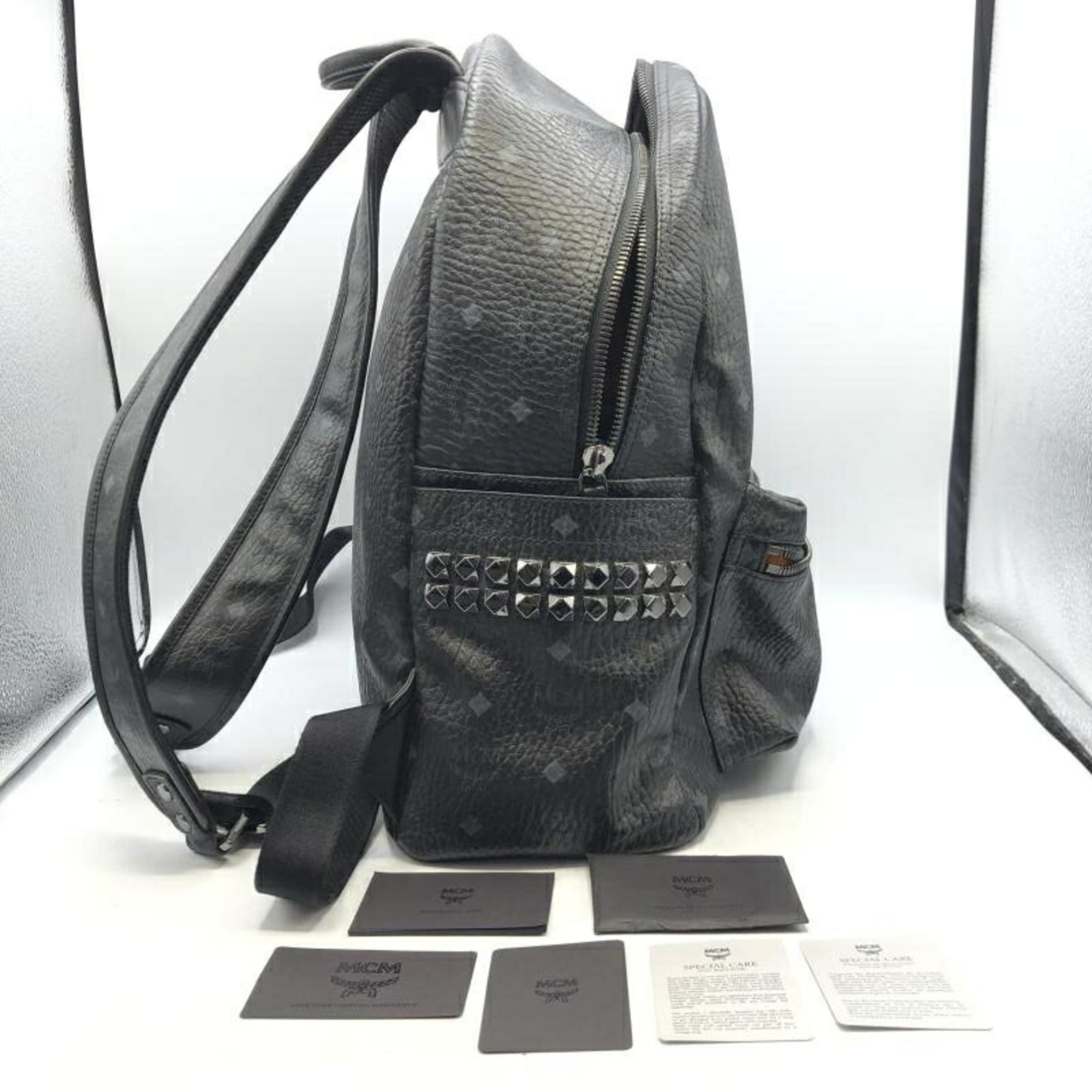 Mcm Visetos Black Backpack (Pre-Owned)