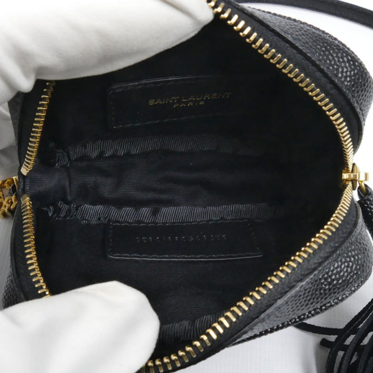 Saint Laurent Black Leather Shoulder Bag (Pre-Owned)
