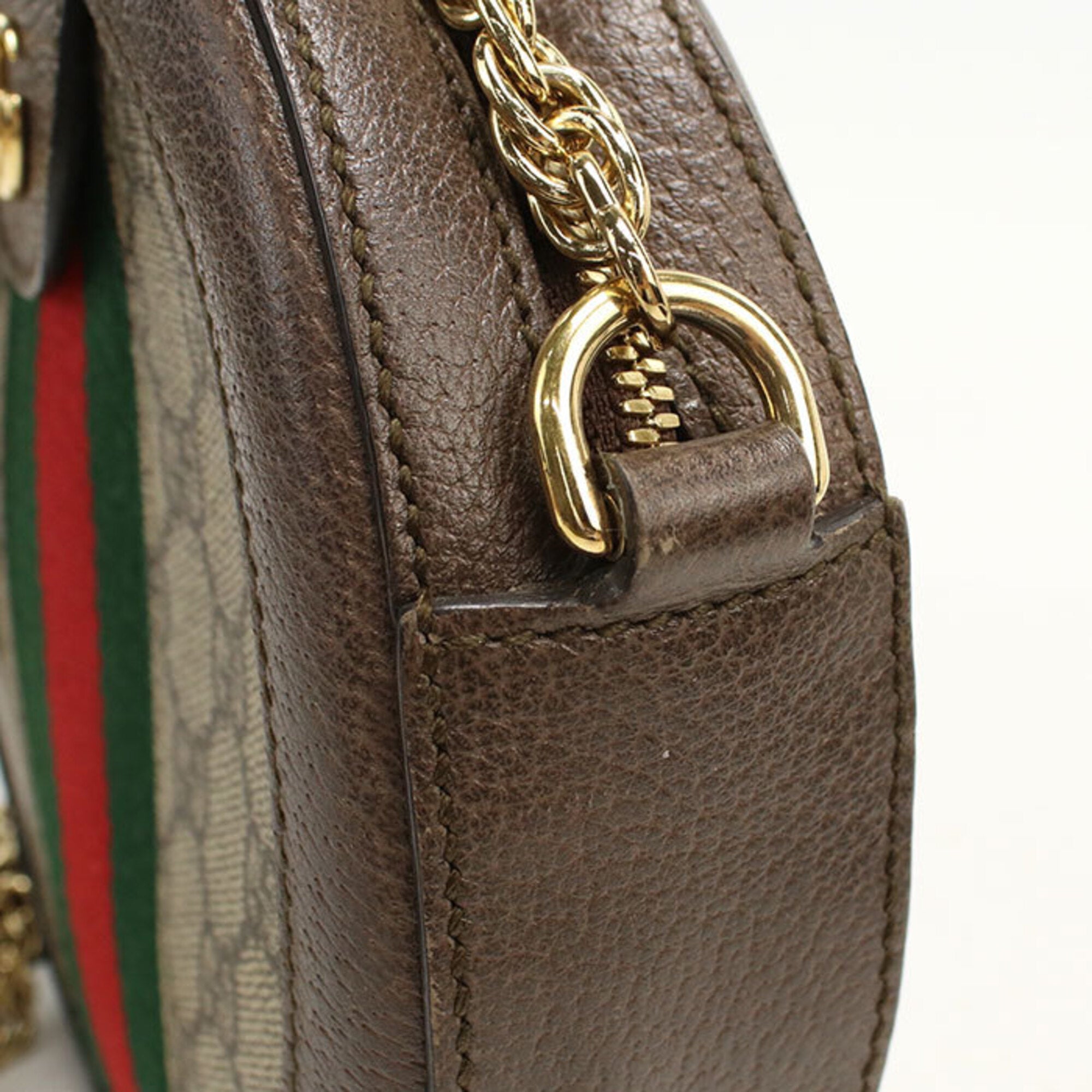 Gucci Beige Pvc Leather Shoulder Bag (Pre-Owned)
